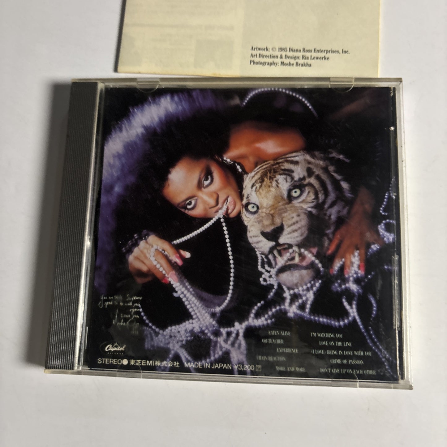 Diana Ross – Eaten Alive (CD, 1985) cp32-5083 Japan