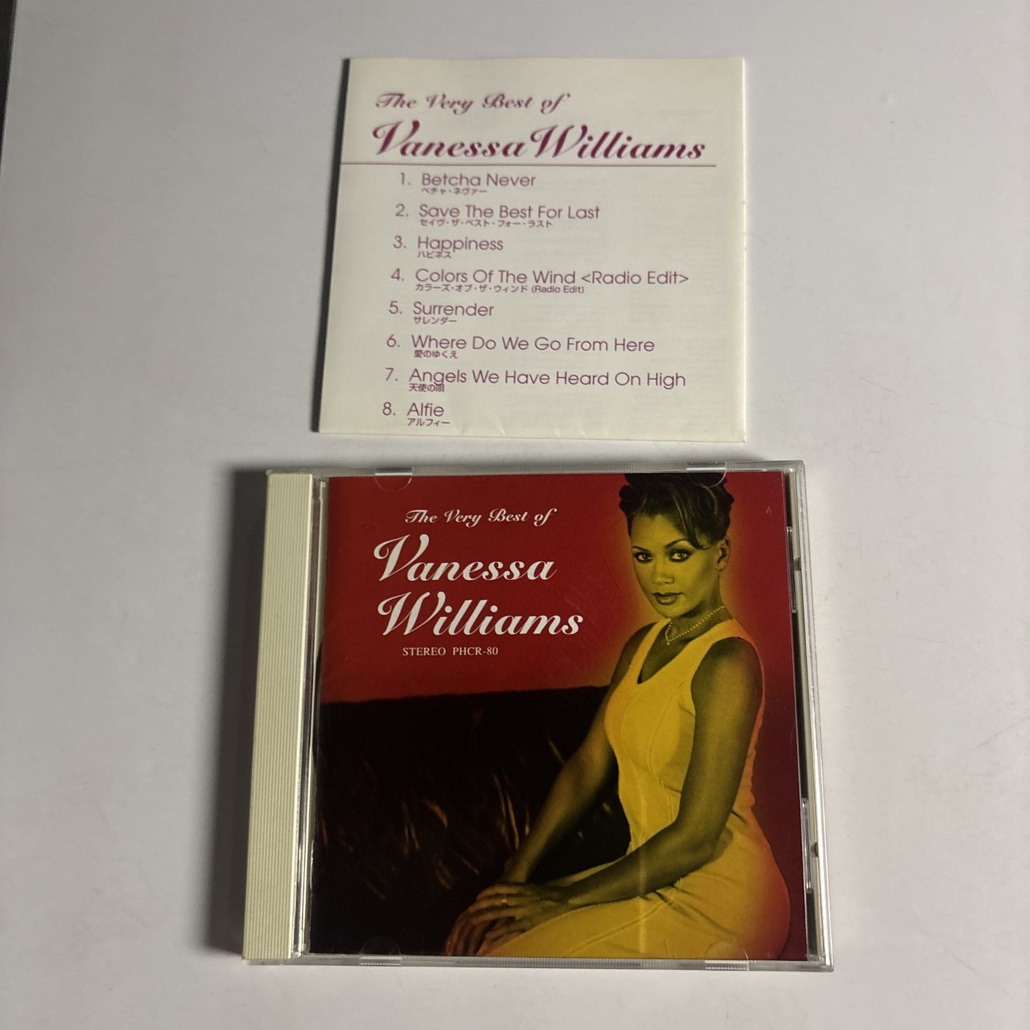 Vanessa Williams – The Very Best Of Vanessa Williams (CD, 1998) phcr-80 Japan