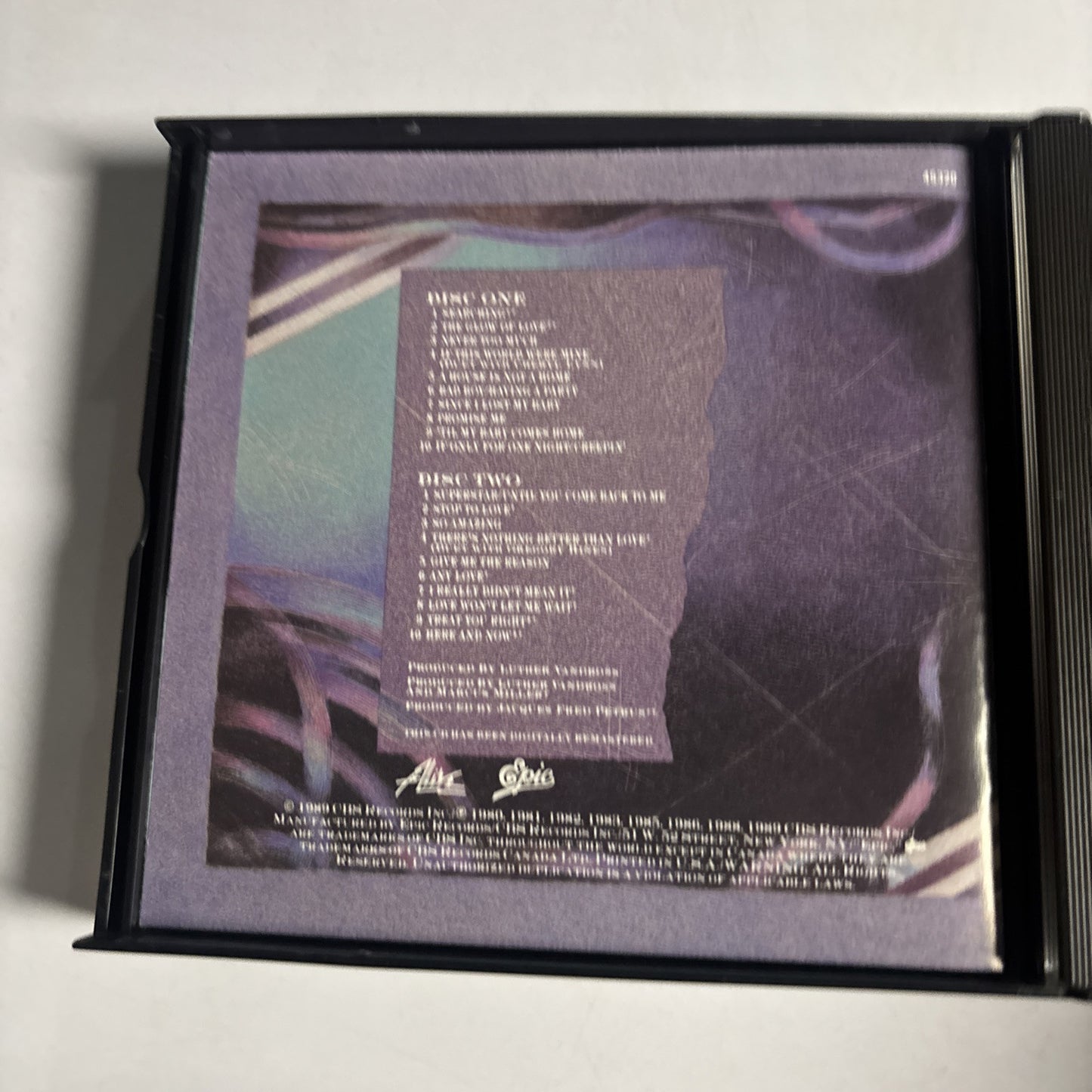 Luther Vandross – The Best Of Luther Vandross (CD, 1989, 2-Disc) E2K 45320