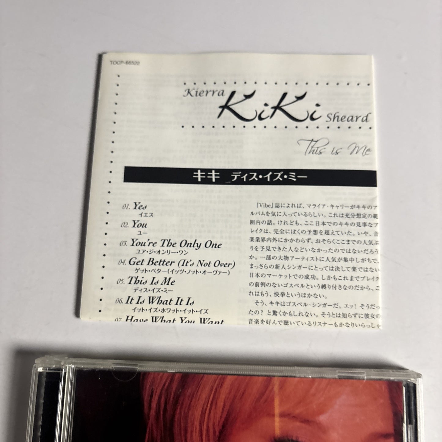 Kierra Kiki Sheard – This Is Me (CD, 2006) tocp-66522 Japan