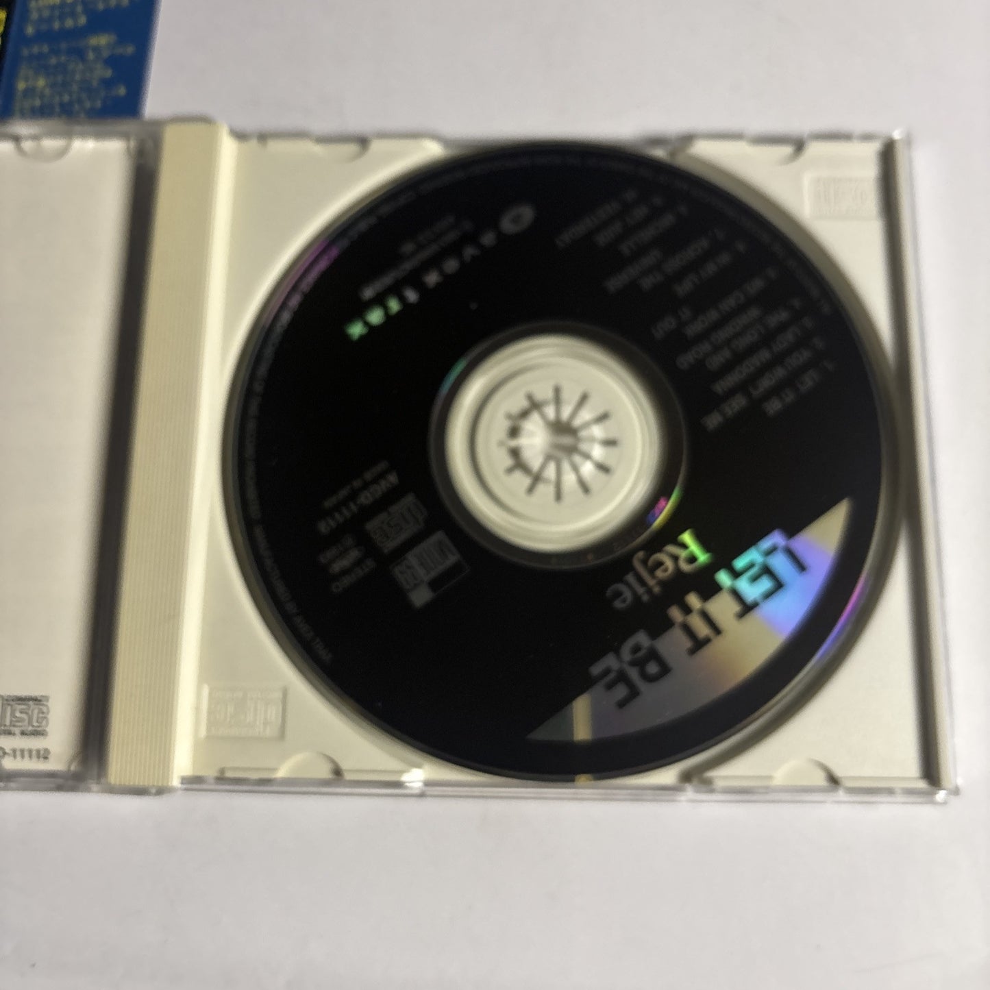 Rejie – Let It Be (CD, 1993) AVCD-11112 Japan obi
