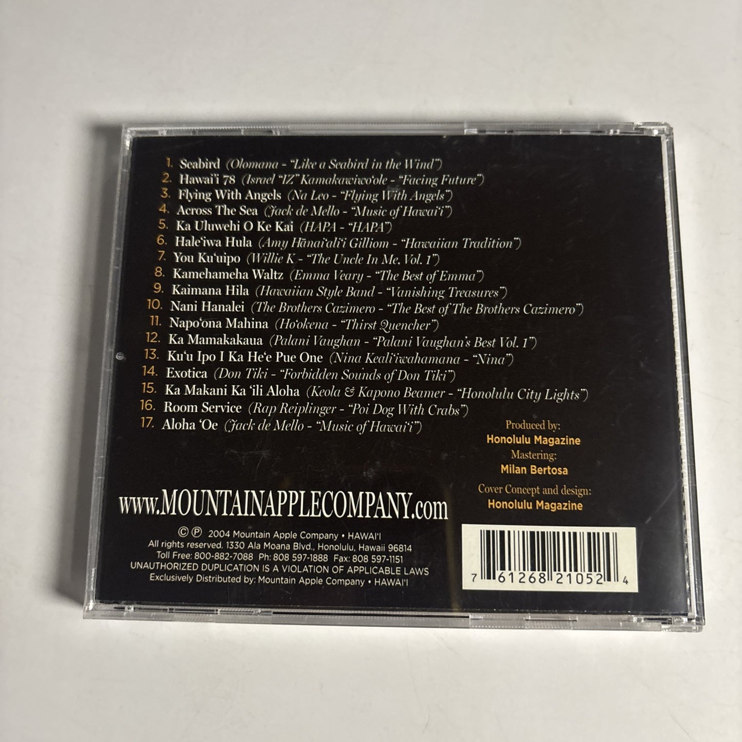 Honolulu: the 50 Greatest Hawai'i Albums of All Time (CD, 2004) MACD 2105