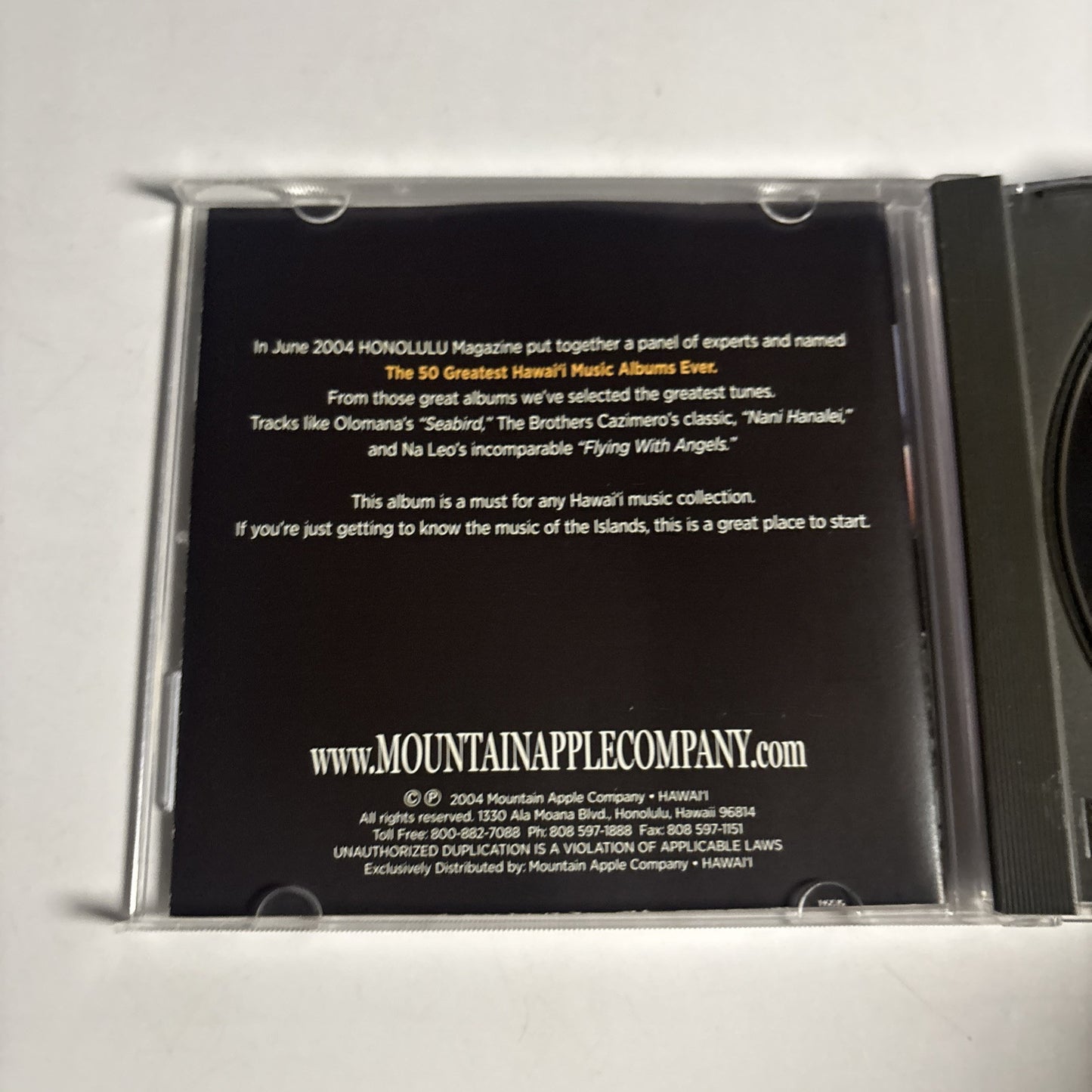 Honolulu: the 50 Greatest Hawai'i Albums of All Time (CD, 2004) MACD 2105