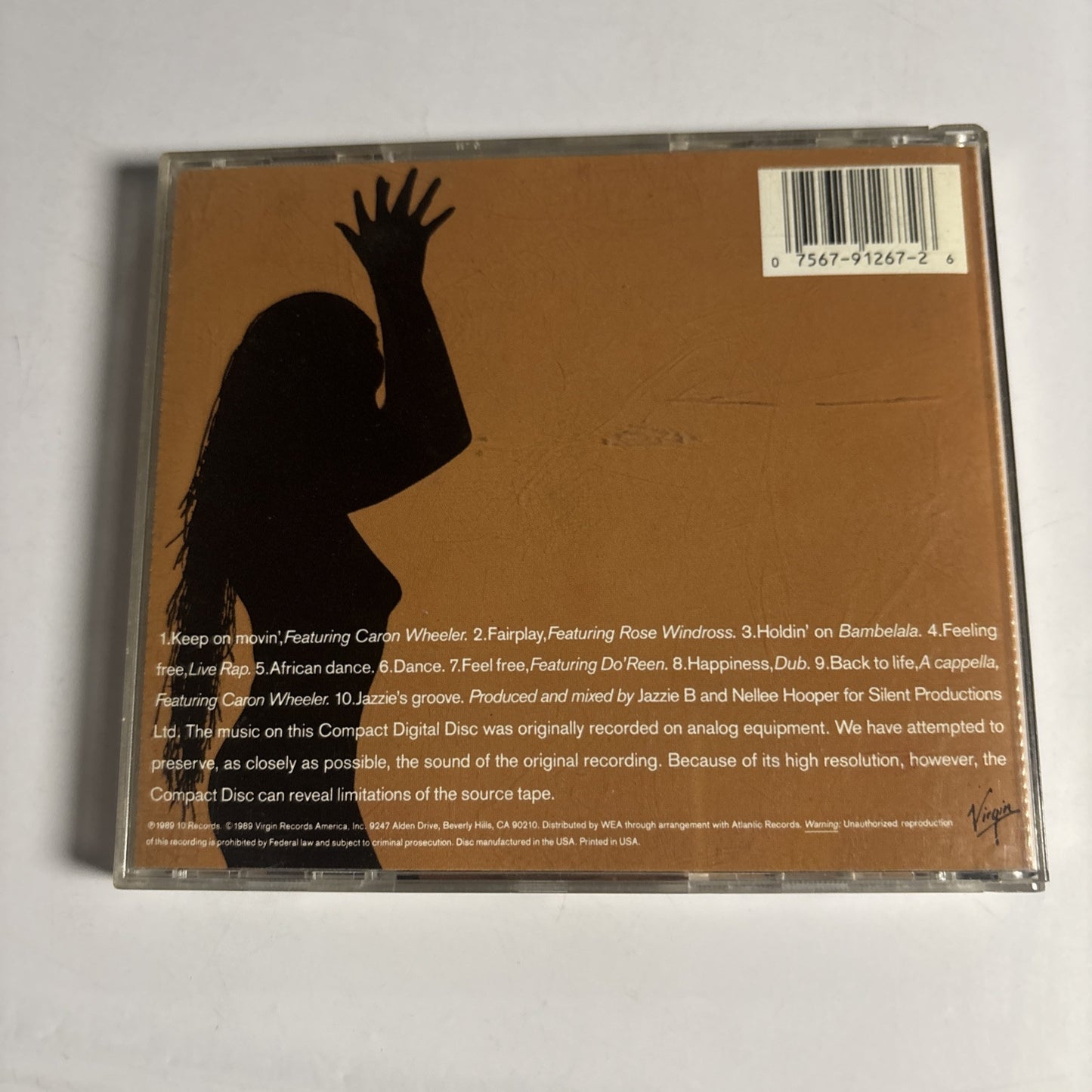 Soul II Soul – Keep On Movin' (CD, 1989) 7 91267-2