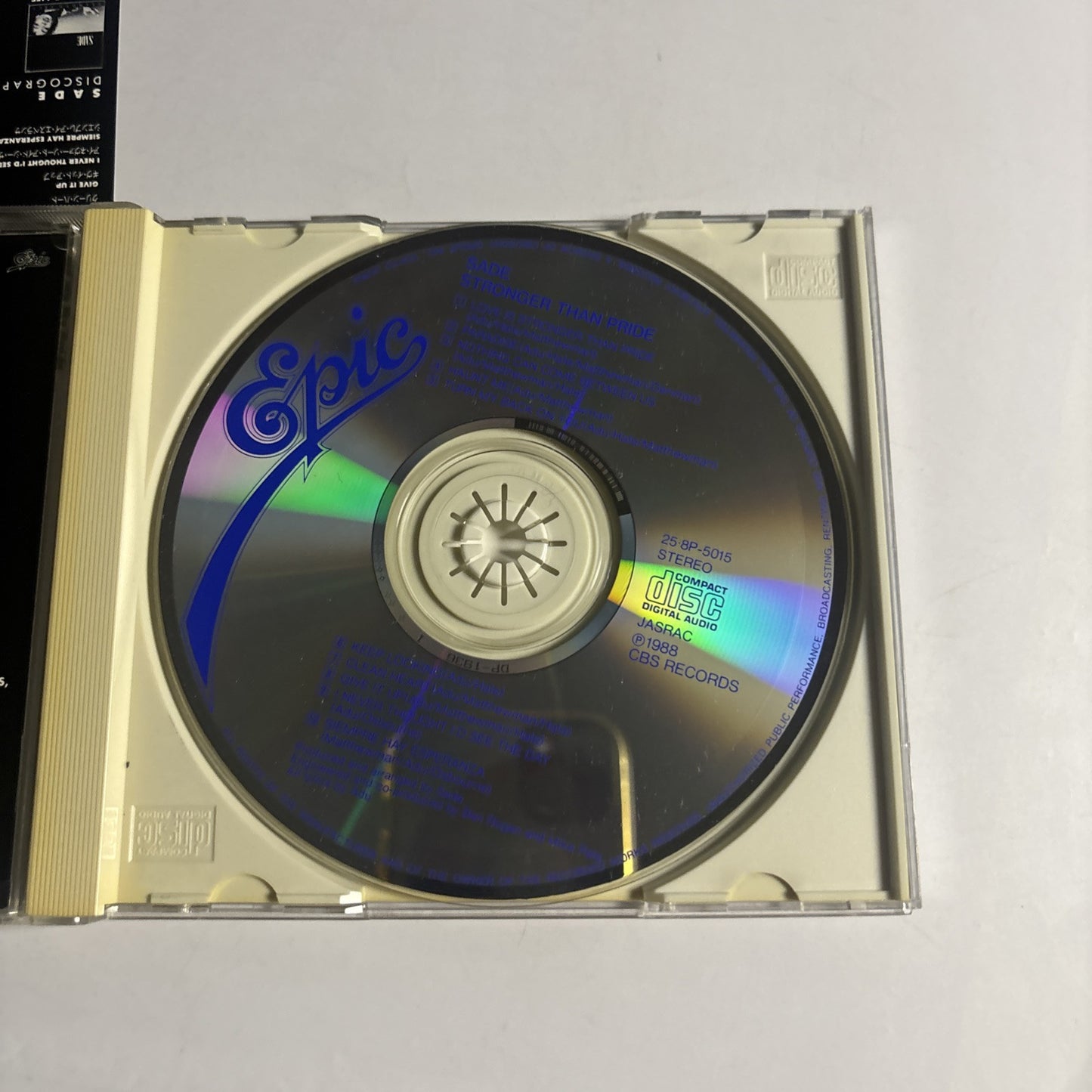 Sade – Stronger Than Pride (CD, 1998) 25-8p-5015 Japan obi