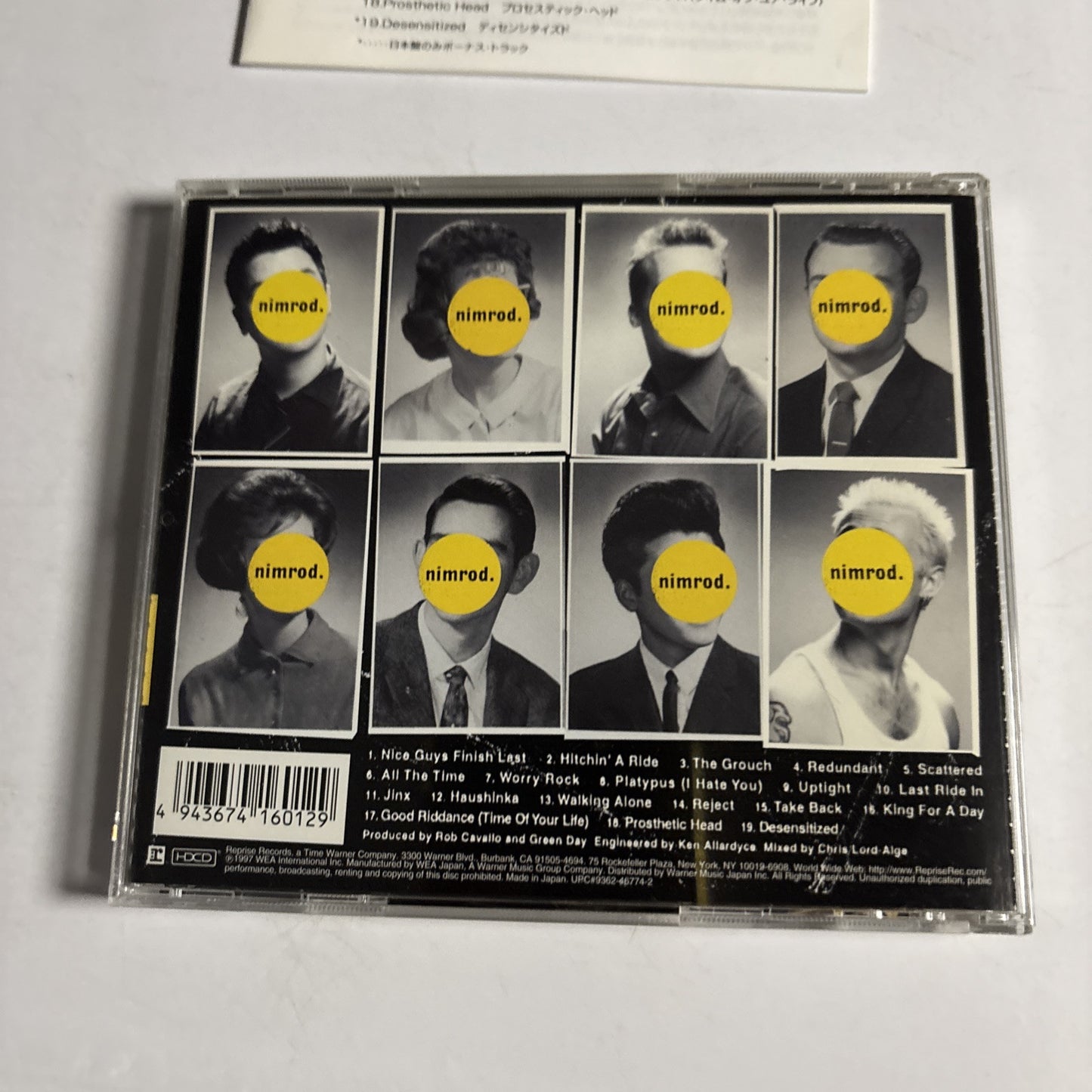 Green Day – Nimrod. (CD, HDCD, 1997) Japan Bonus Track, HDCD WPCR-1601