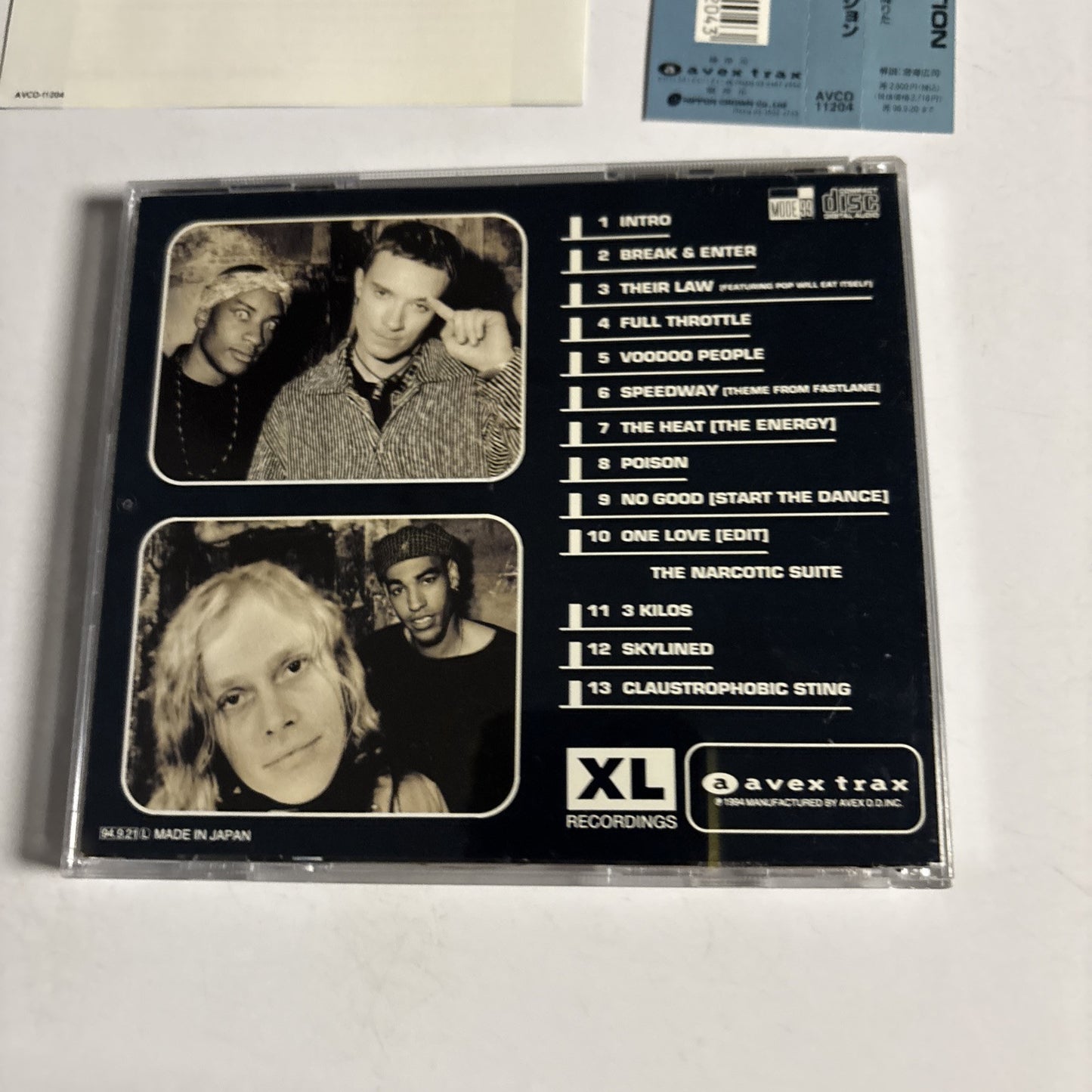 The Prodigy – Music For The Jilted Generation (CD, 1994, 2-Disc) Japan Bonus obi