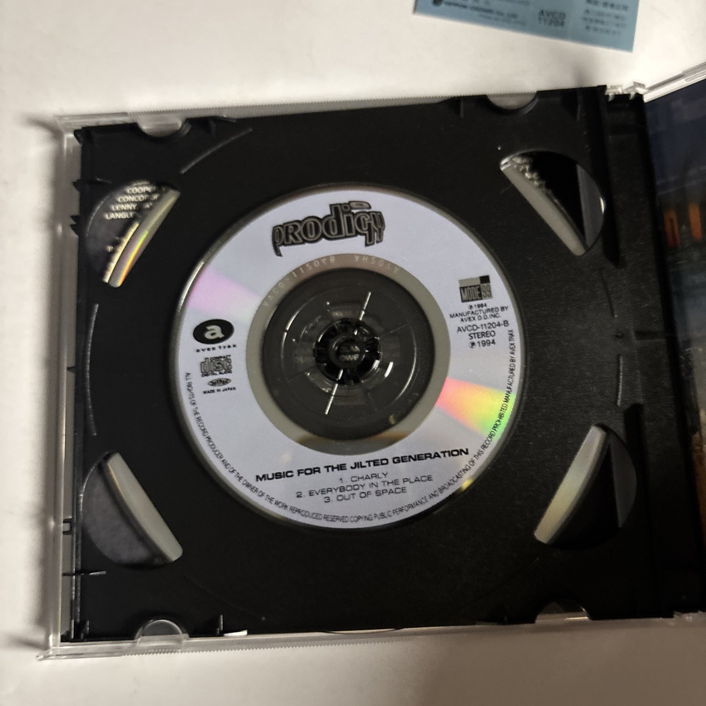 The Prodigy – Music For The Jilted Generation (CD, 1994, 2-Disc) Japan Bonus obi
