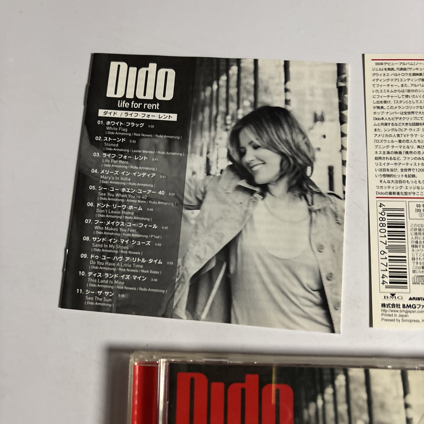 Dido – Life For Rent (CD, 2003) Japan Obi BVCA-21148