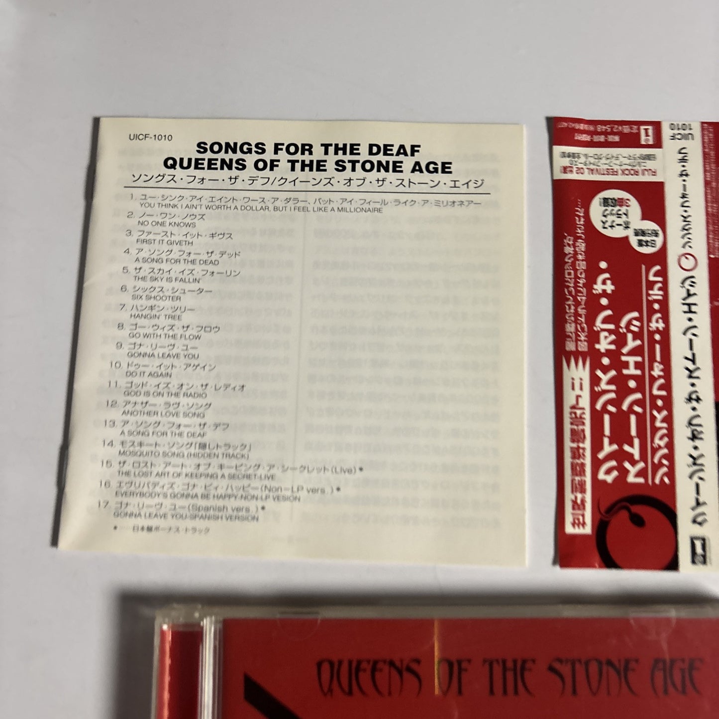 Queens Of The Stone Age – Songs For The Deaf (CD, 2002) Japan Bonus Track, obi