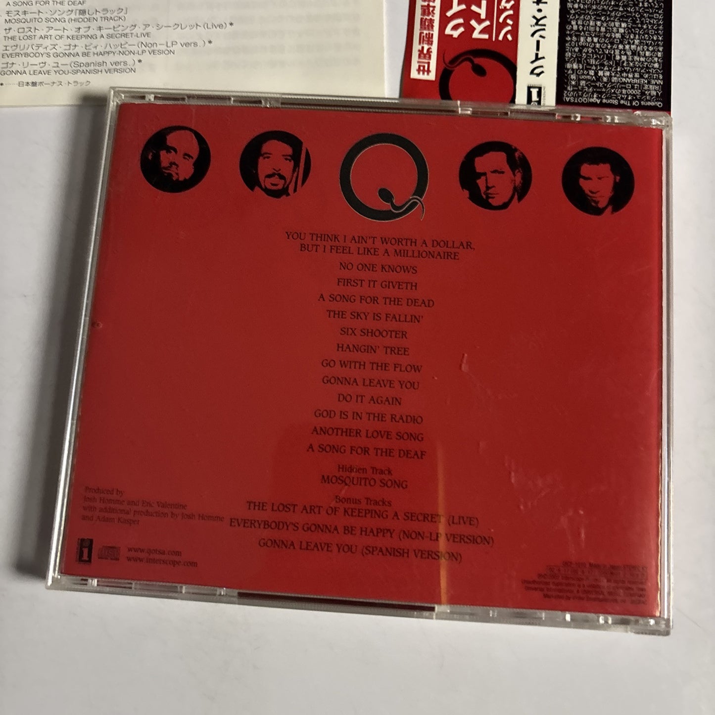 Queens Of The Stone Age – Songs For The Deaf (CD, 2002) Japan Bonus Track, obi