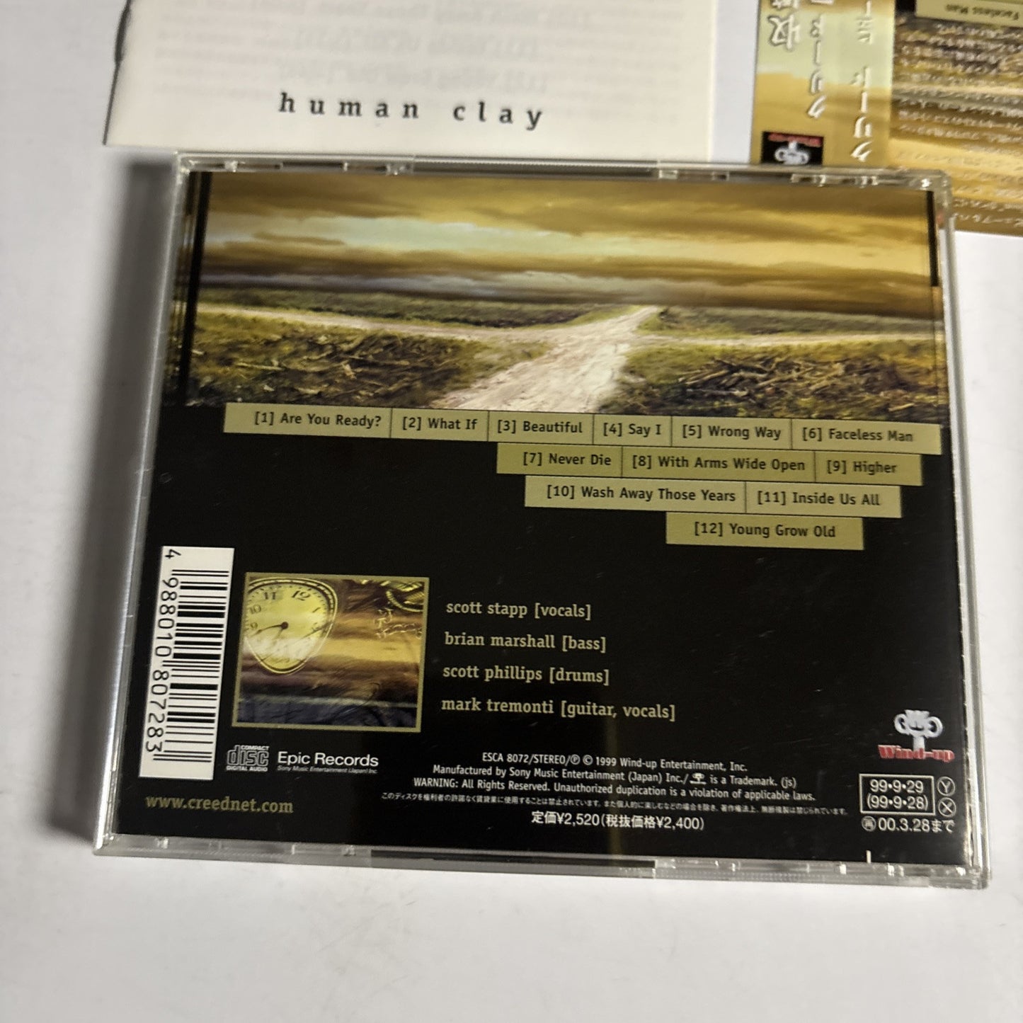Creed – Human Clay (CD, 1999) Japan obi ESCA 8072