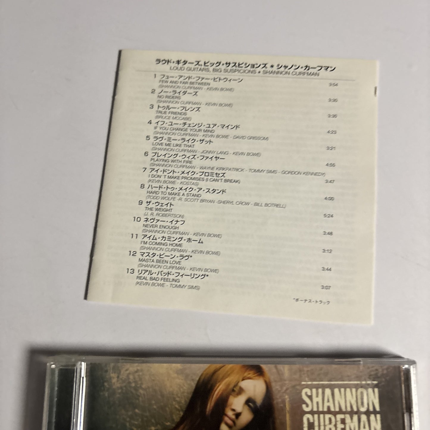Shannon Curfman – Loud Guitars, Big Suspicions (CD, 2000) Japan Bonus Track