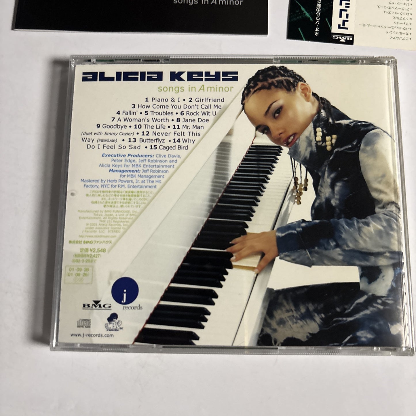 Alicia Keys – Songs In A Minor (CD, 2001) Japan obi BVCP-21197