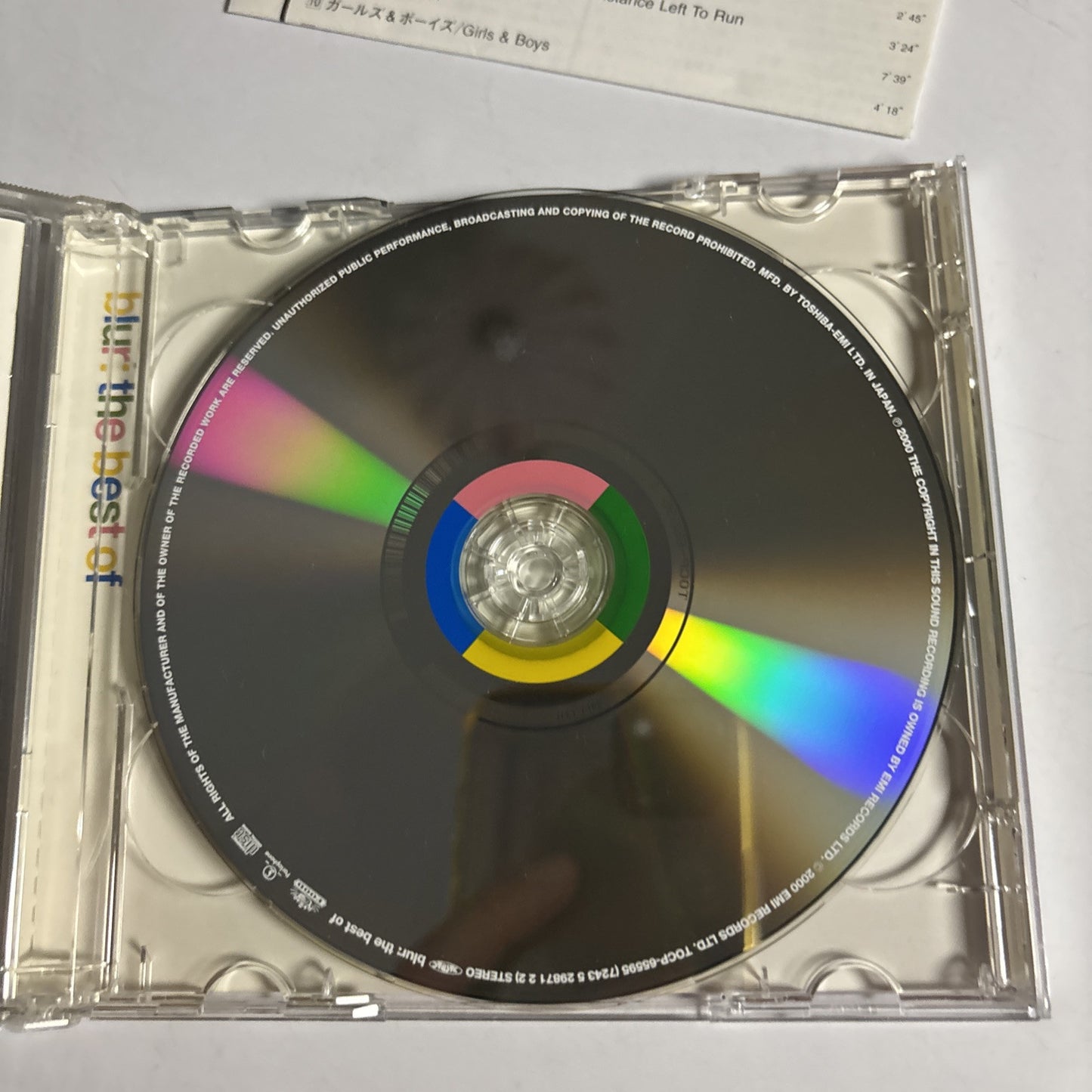 Blur – The Best Of (CD, 2000, 2-Disc) Japan Bonus CD TOCP-65595・96