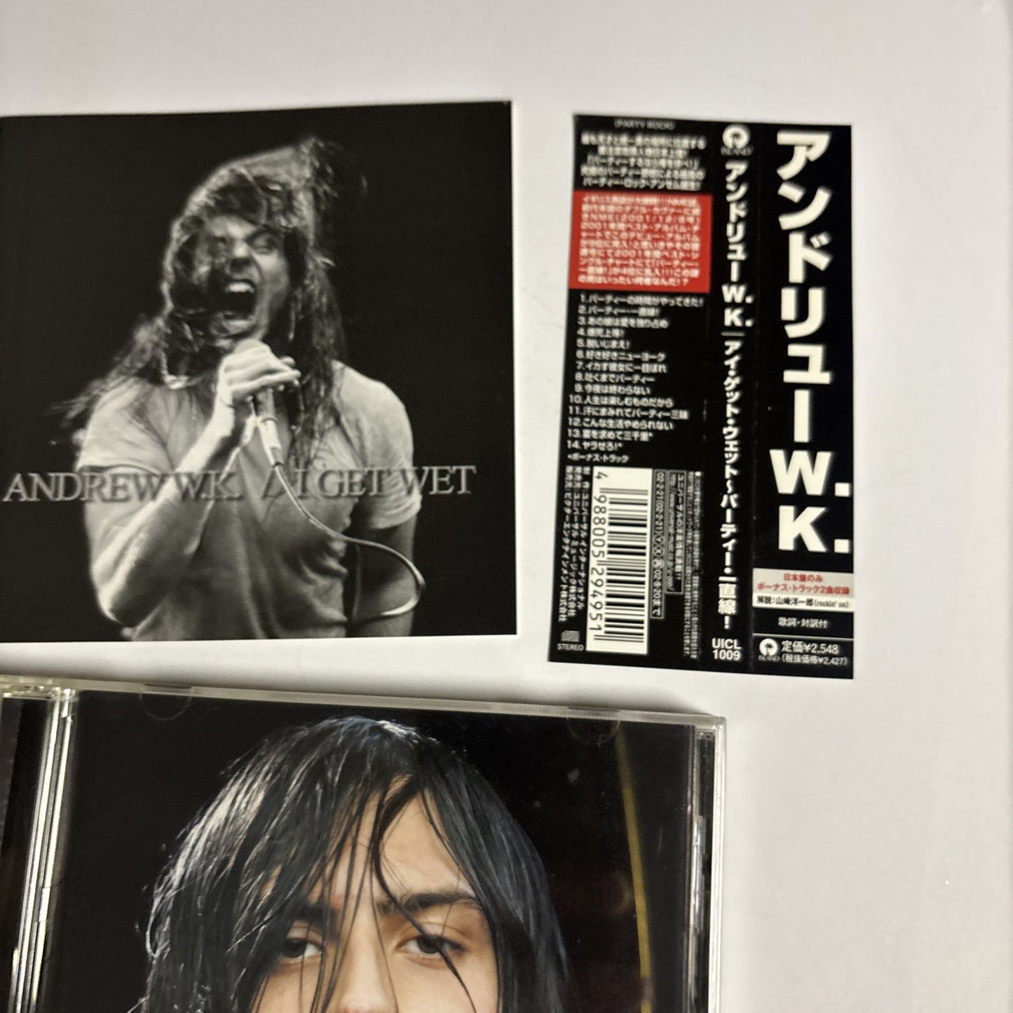 Andrew W.K. – I Get Wet (CD, 2002) Japan Bonus Track, obi UICL-1009