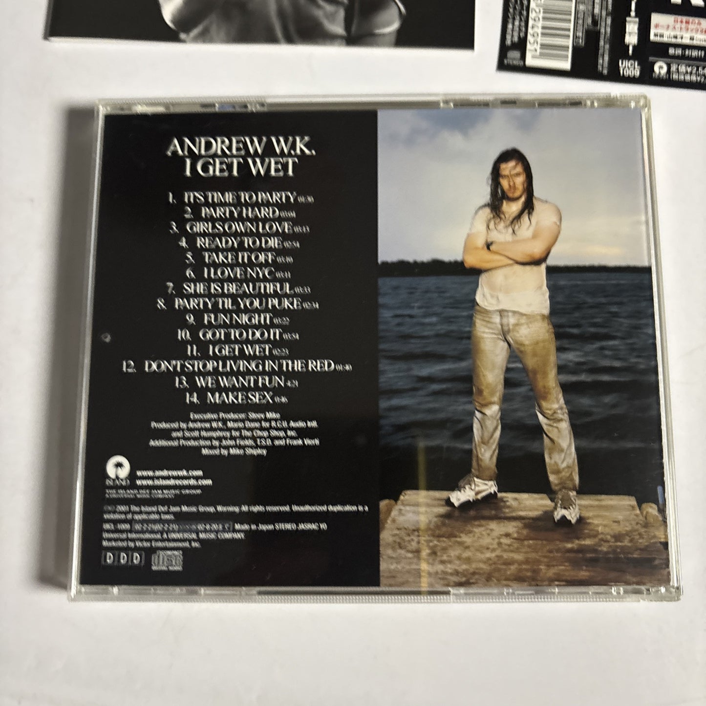Andrew W.K. – I Get Wet (CD, 2002) Japan Bonus Track, obi UICL-1009