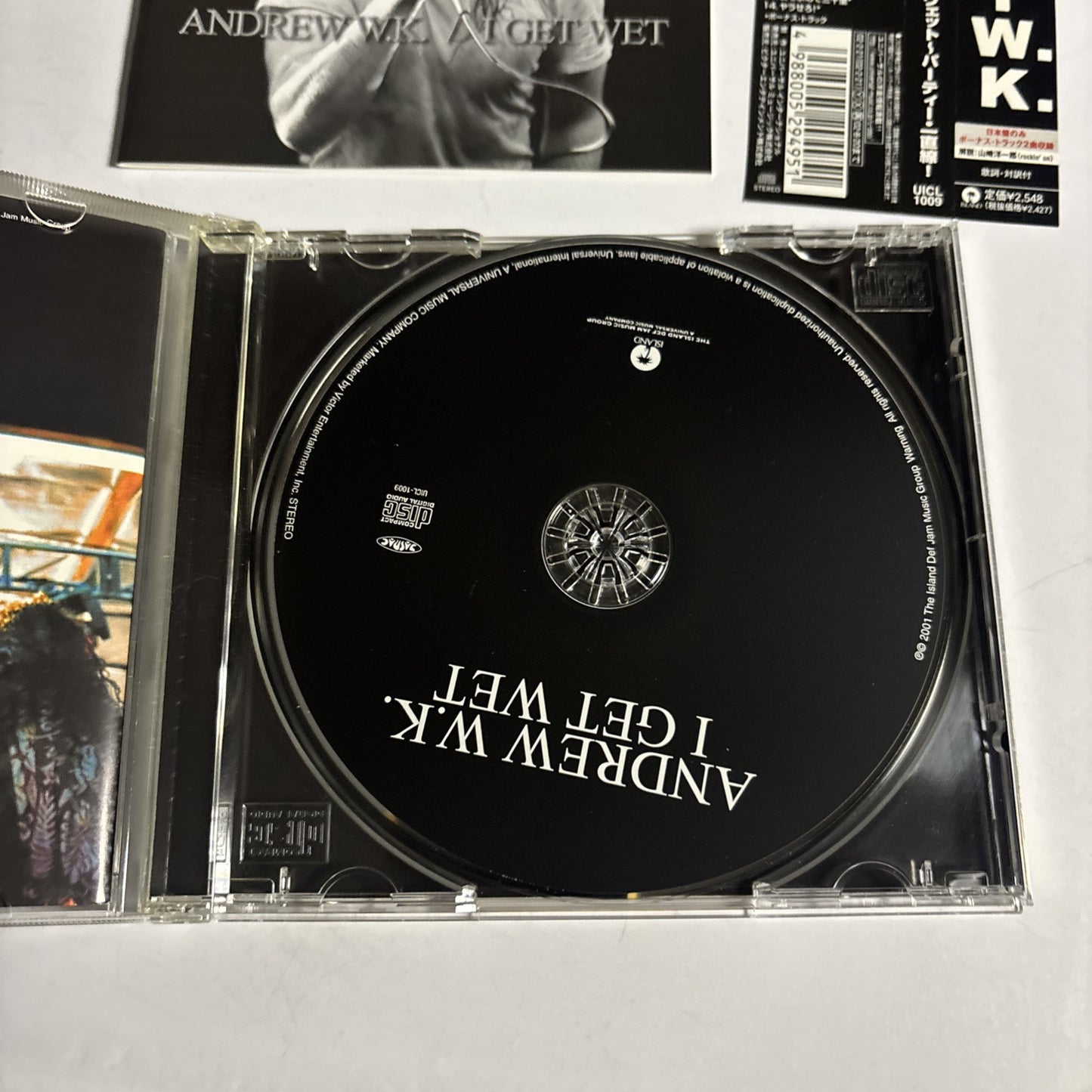Andrew W.K. – I Get Wet (CD, 2002) Japan Bonus Track, obi UICL-1009