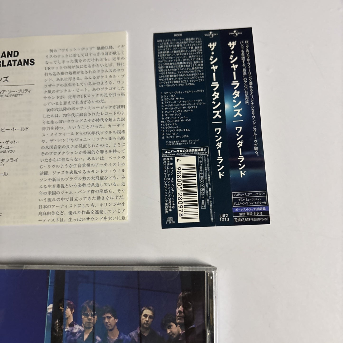 The Charlatans – Wonderland (CD, 2001) Japan Bonus Track, obi UICI-1013