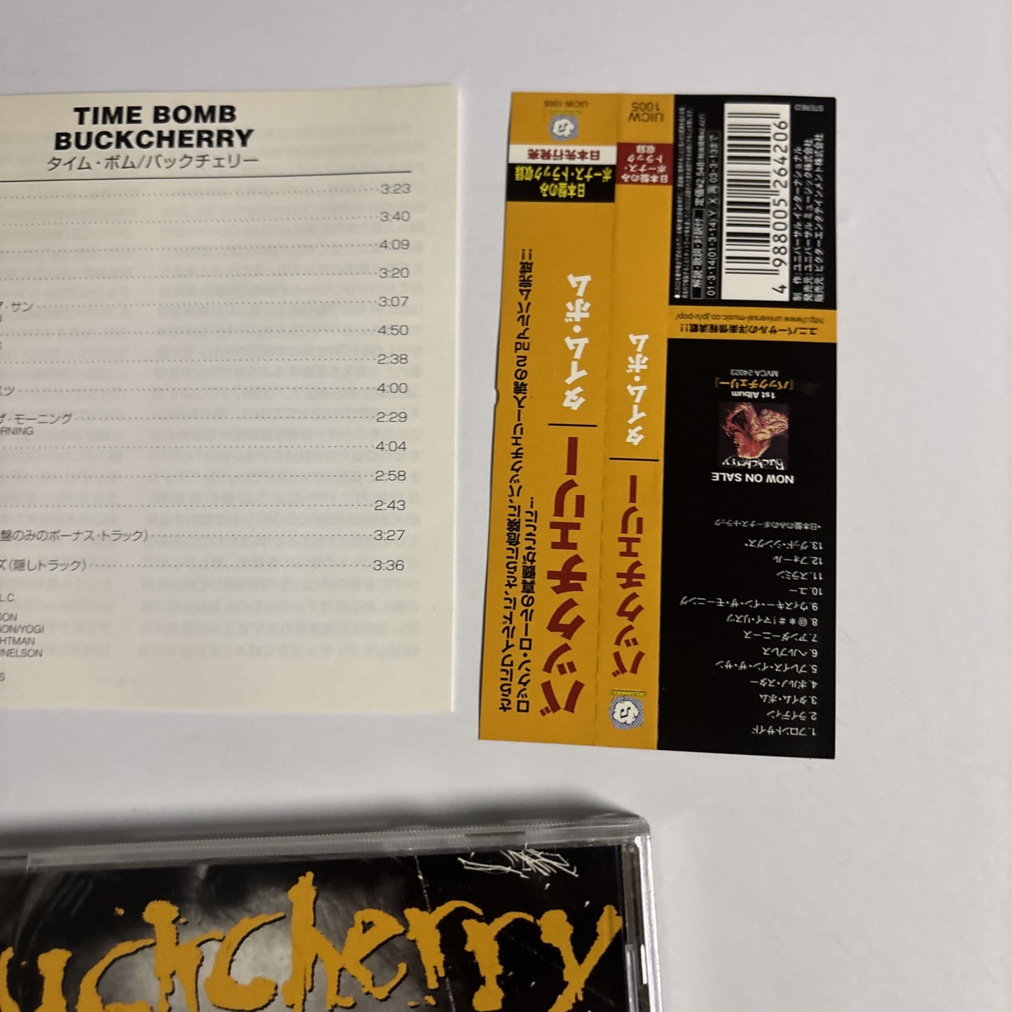 Buckcherry – Time Bomb (CD, 2001) Japan Bonus Track, obi UICW-1005