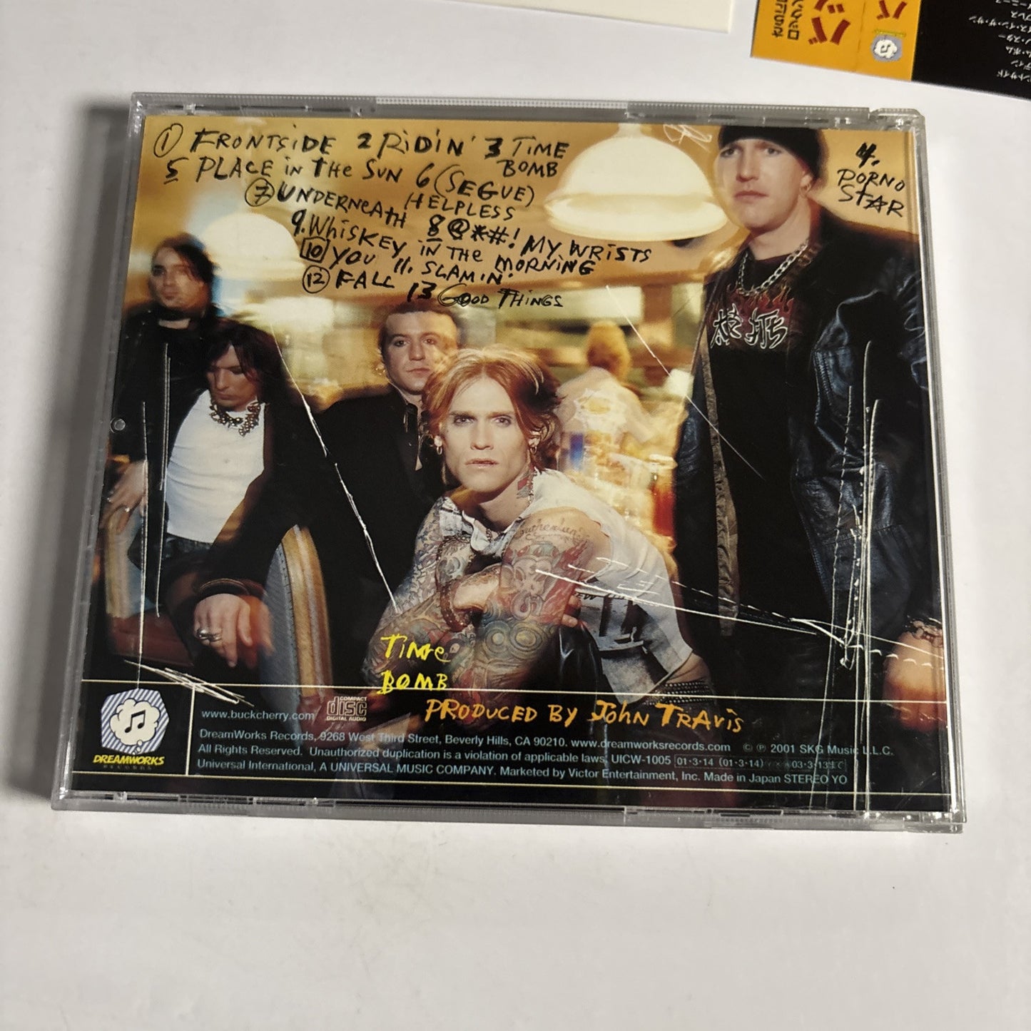 Buckcherry – Time Bomb (CD, 2001) Japan Bonus Track, obi UICW-1005