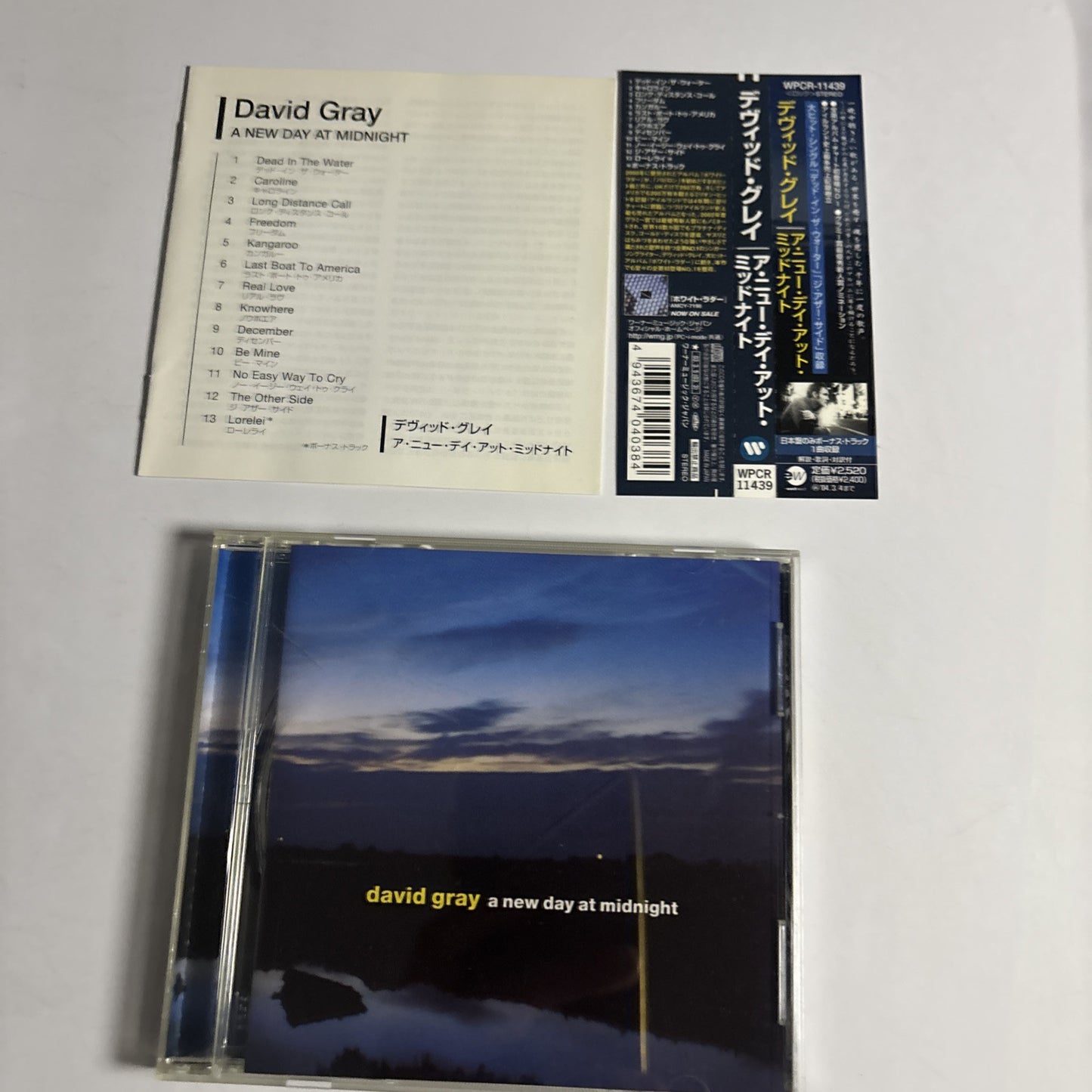 David Gray – A New Day At Midnight (CD, 2003) Japan obi WPCR-11439