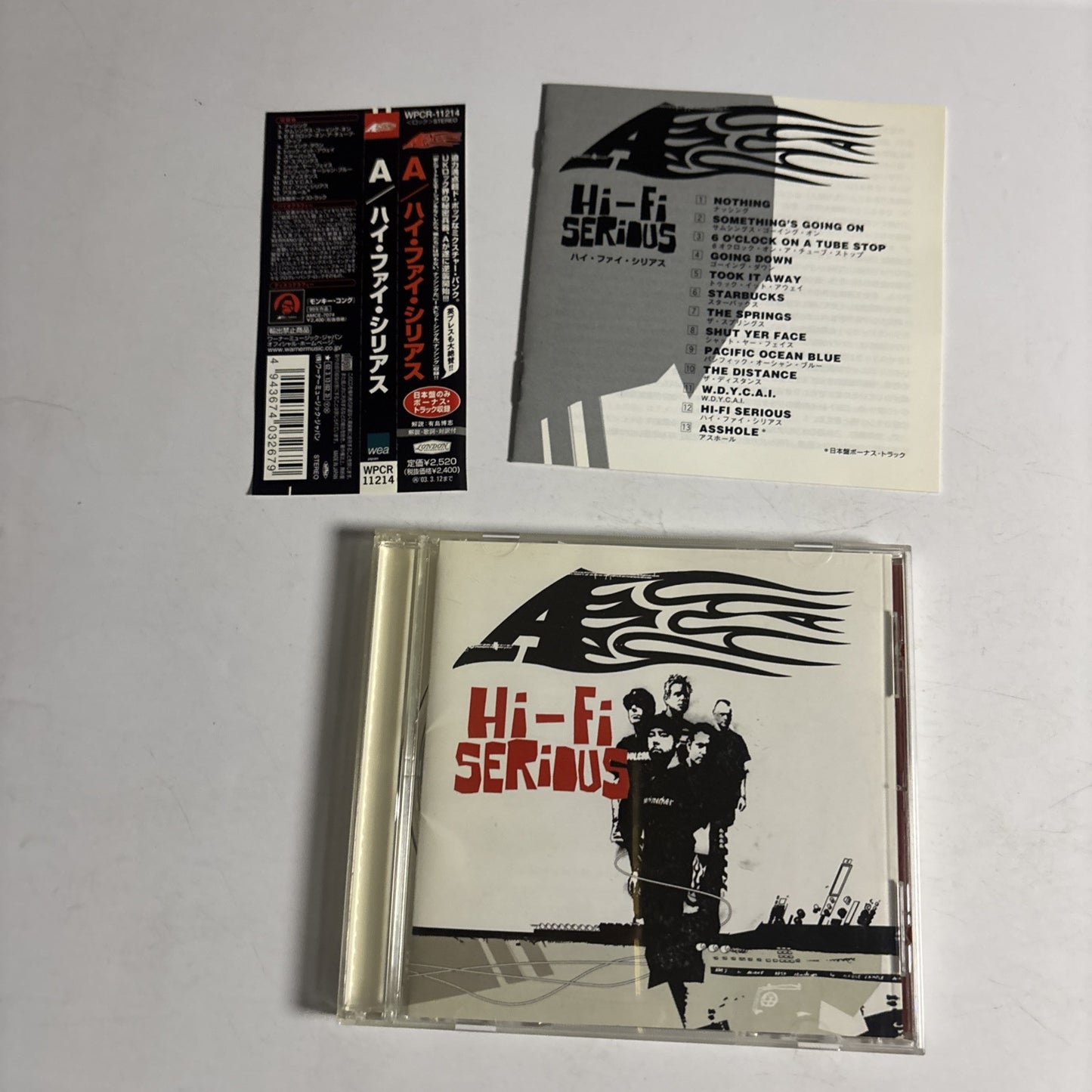 A – Hi-Fi Serious (CD, 2002) Japan Bonus Track, obi WPCR-11214