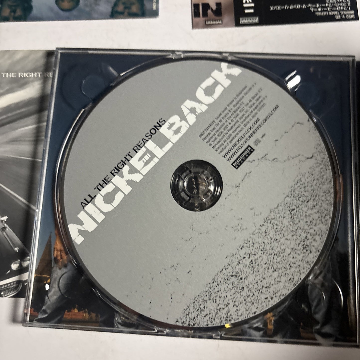 Nickelback – All The Right Reasons (CD + DVD, 2007 2-Disc) Japan obi DVD Digipak