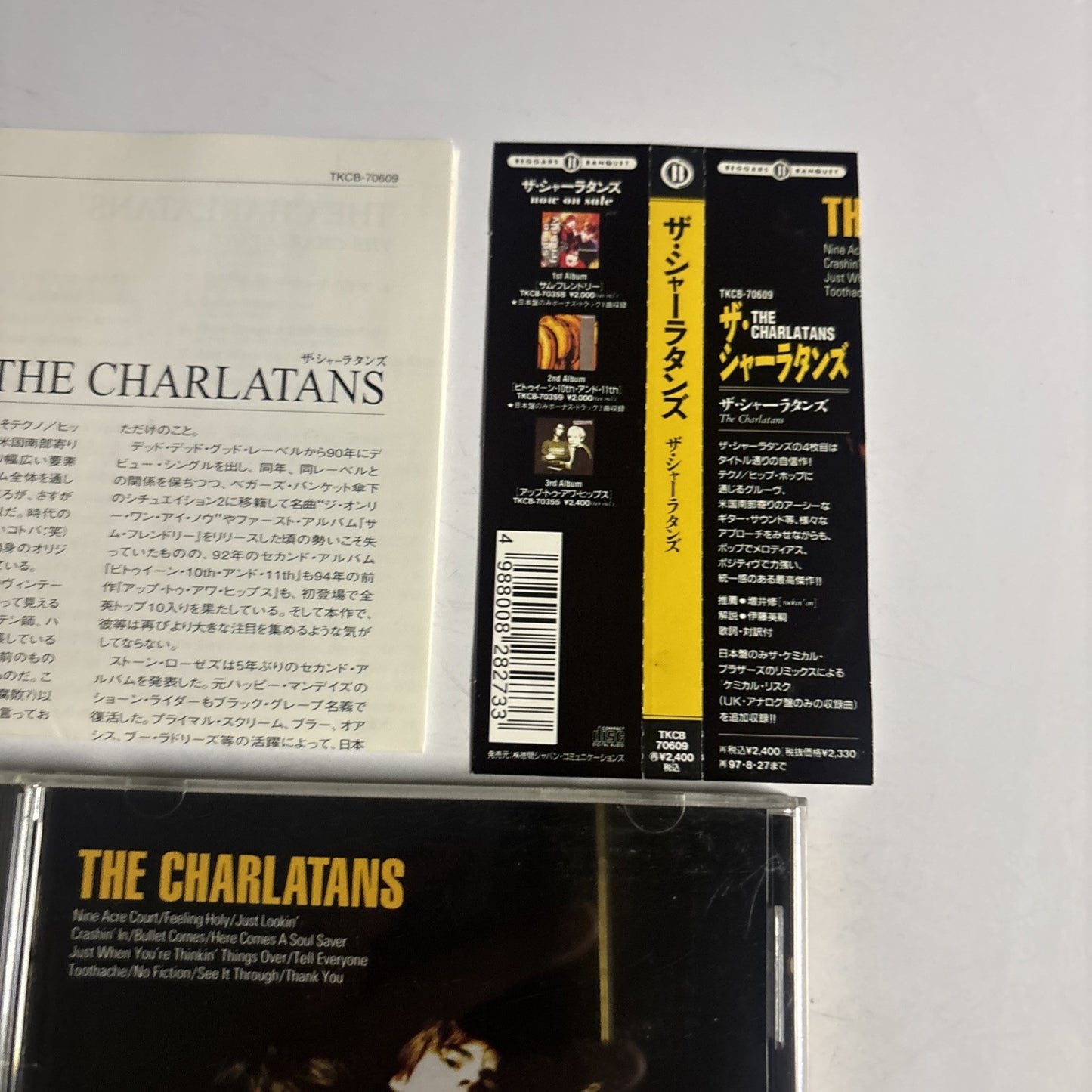 The Charlatans – The Charlatans (CD, 1995) Japan Bonus Track, obi TKCB-70609