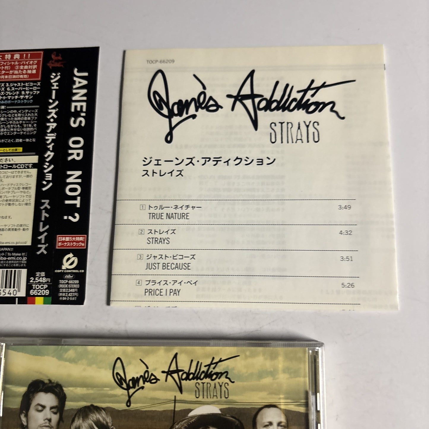 Jane's Addiction – Strays (CD, 2003) Japan Bonus Track, obi TOCP-66209