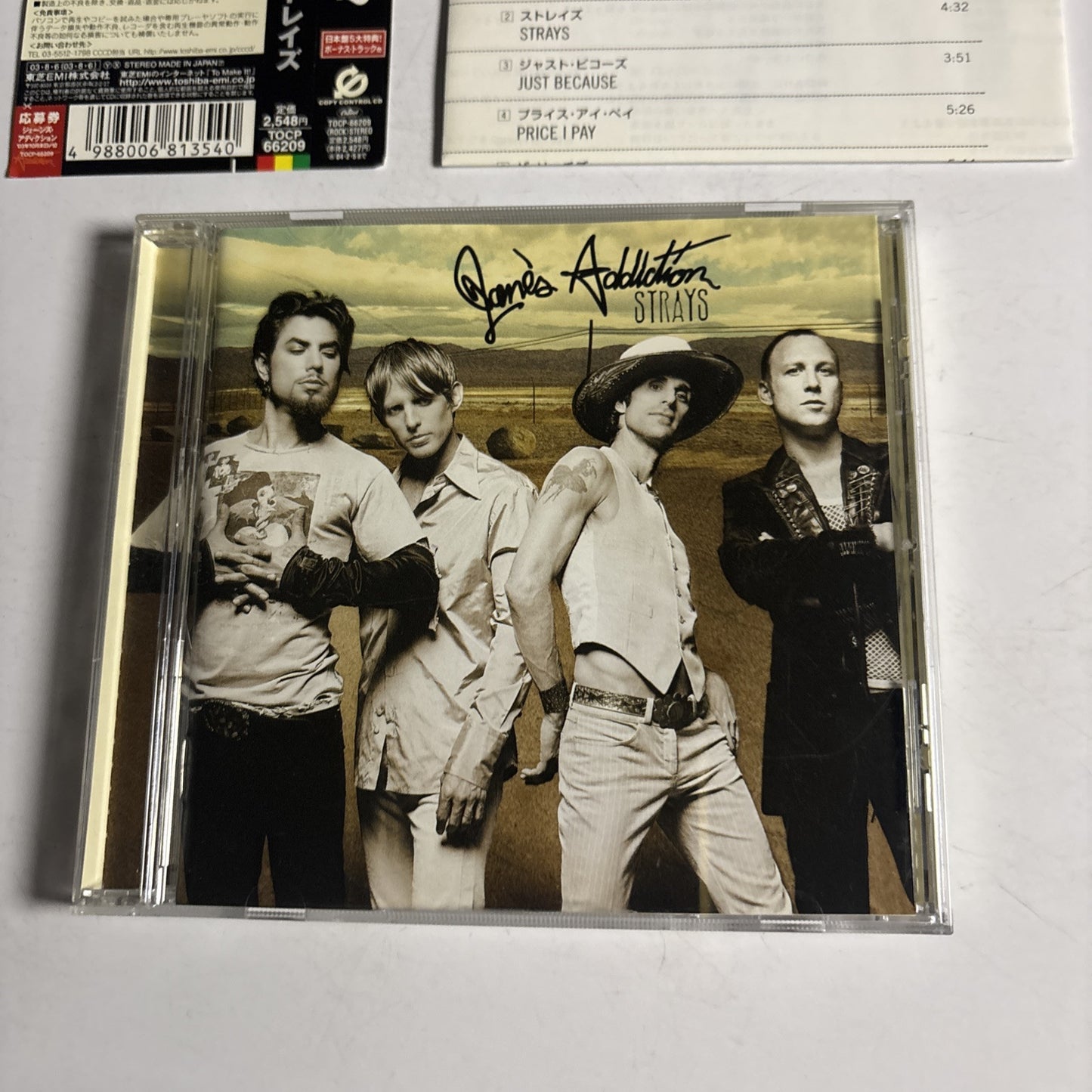 Jane's Addiction – Strays (CD, 2003) Japan Bonus Track, obi TOCP-66209