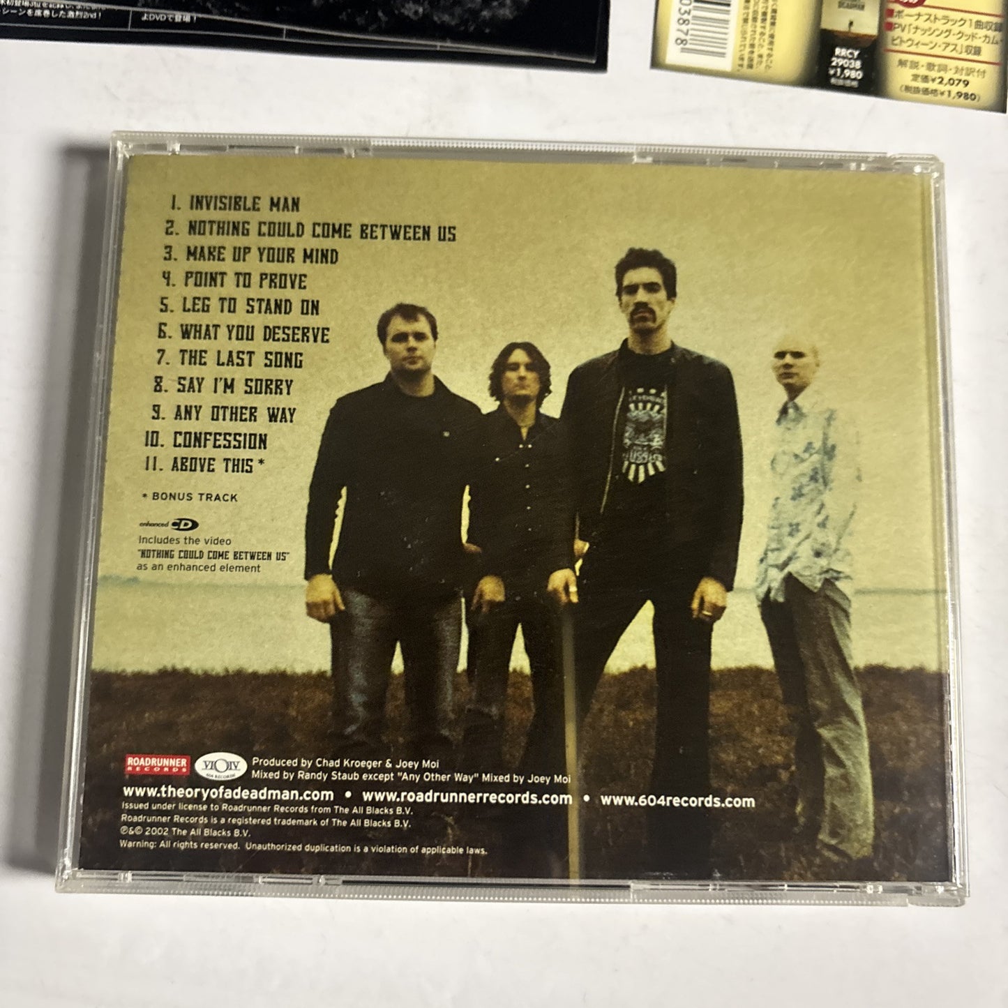 Theory Of A Deadman – Theory Of A Deadman (CD, 2002) Japan Bonus Track, obi