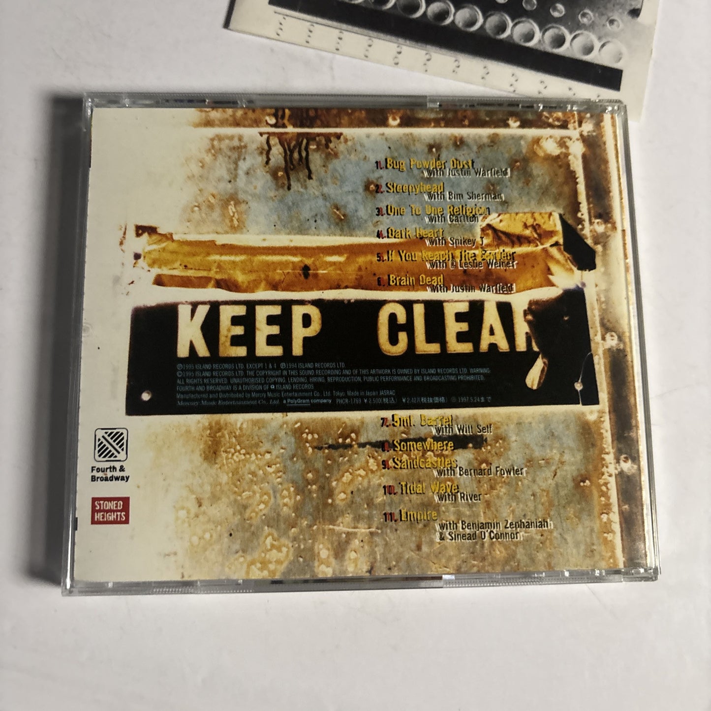 Bomb The Bass – Clear (CD, 1995) Japan PHCR-1769