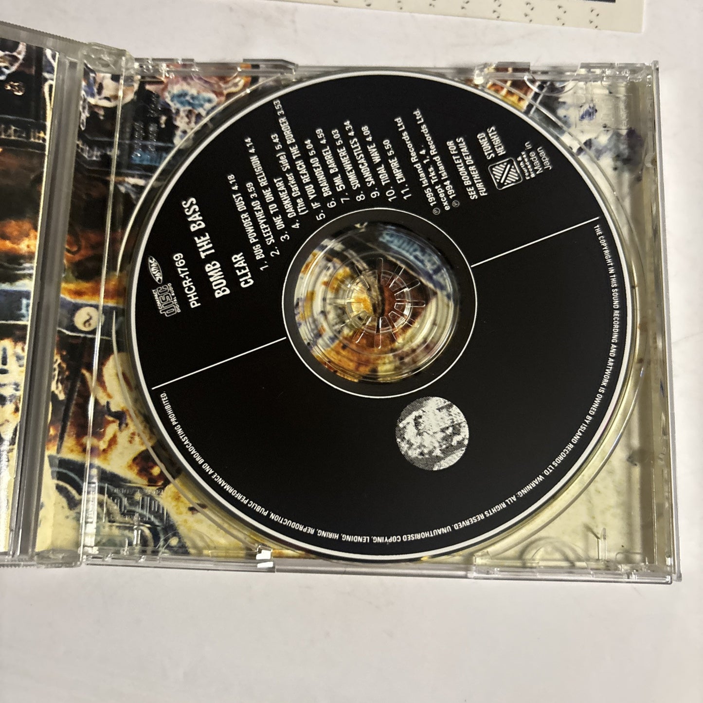 Bomb The Bass – Clear (CD, 1995) Japan PHCR-1769