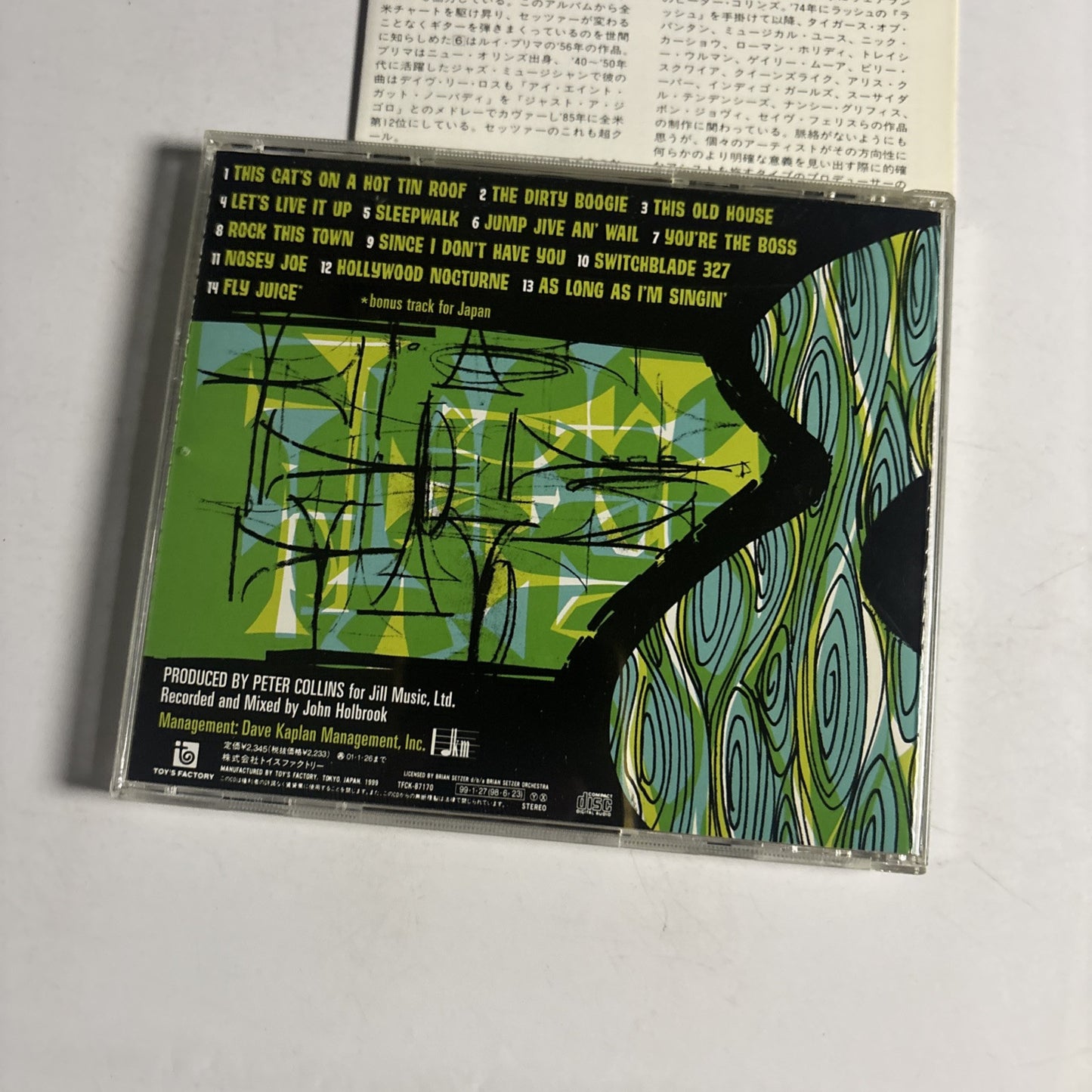 The Brian Setzer Orchestra – The Dirty Boogie (CD, 1999) Japan Bonus Track