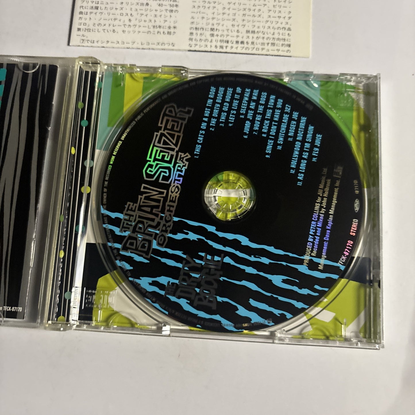 The Brian Setzer Orchestra – The Dirty Boogie (CD, 1999) Japan Bonus Track