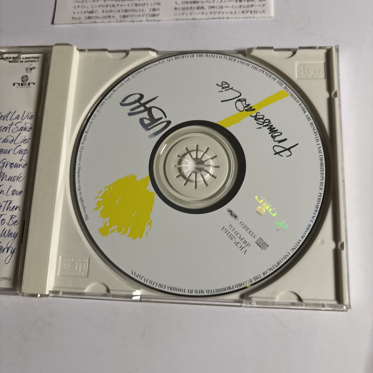 UB40 – Promises And Lies (CD, 1993) Japan VJCP-28163