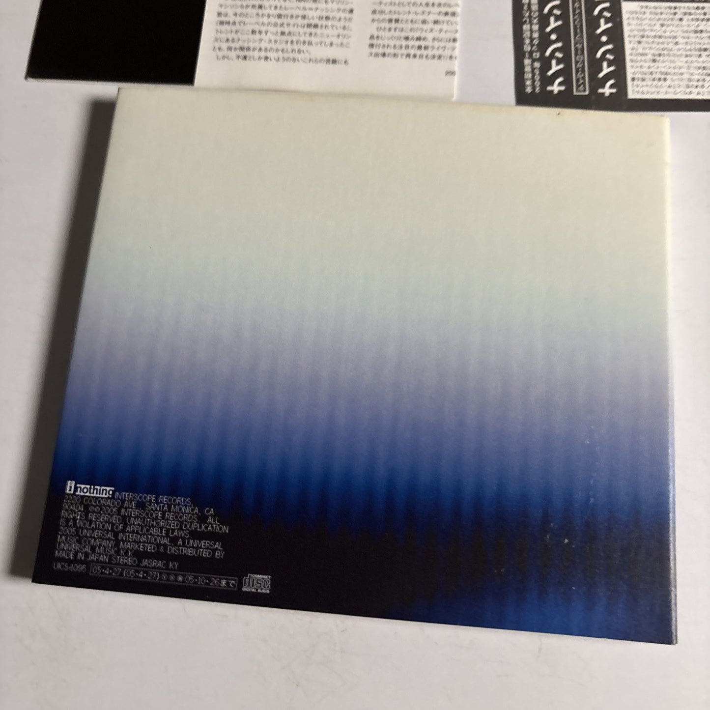 Nine Inch Nails – With Teeth (CD, 2005) Japan Bonus Track obi digipak UICS-1095