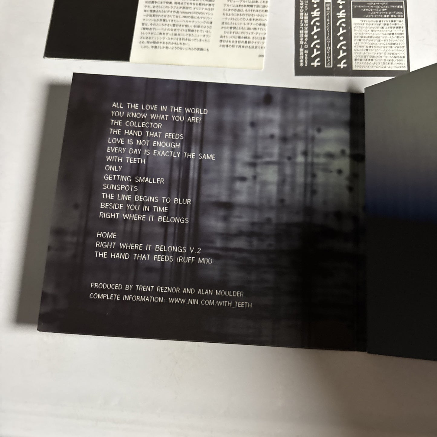Nine Inch Nails – With Teeth (CD, 2005) Japan Bonus Track obi digipak UICS-1095