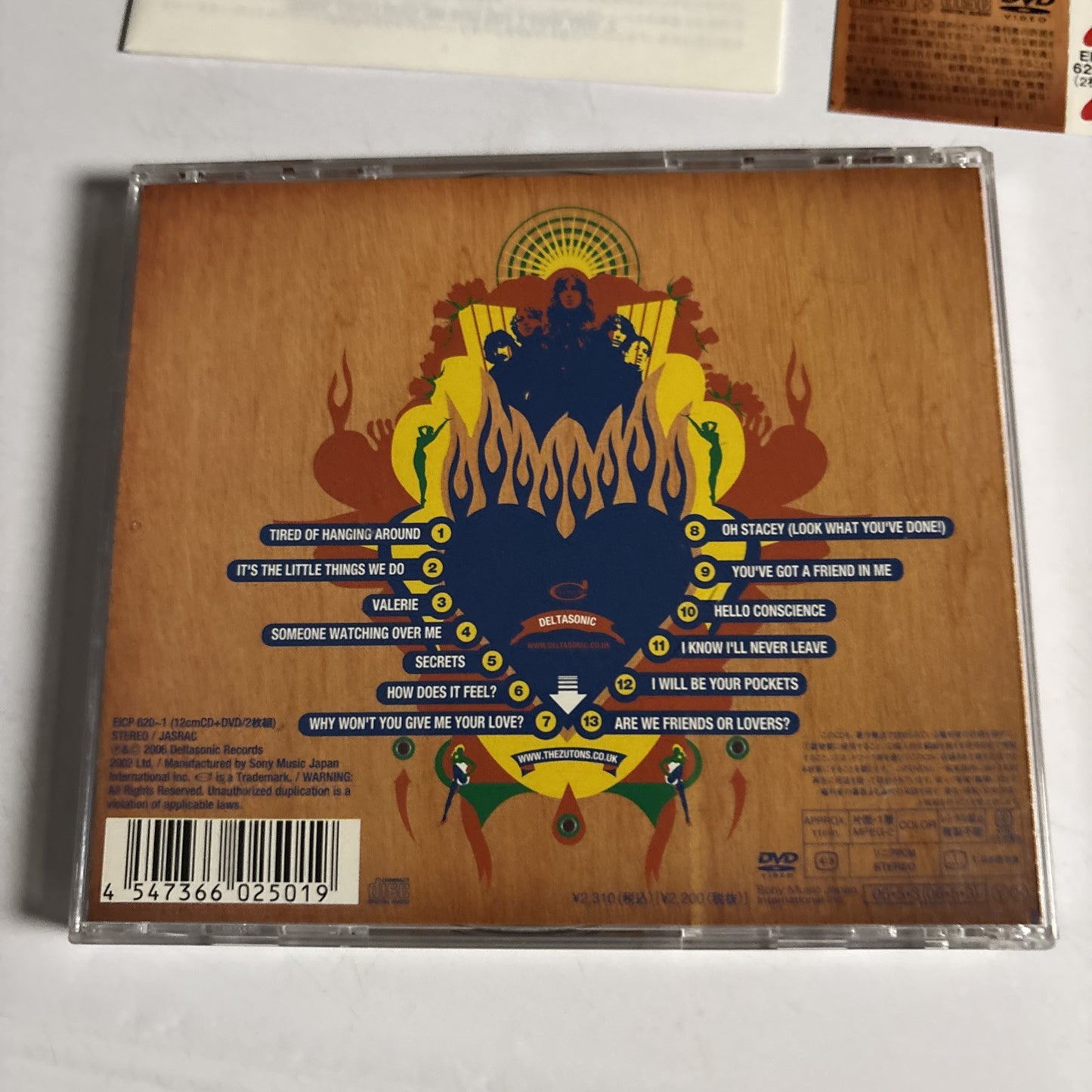 The Zutons – Tired Of Hanging Around (CD + DVD, 2006) Japan Bonus Track, obi