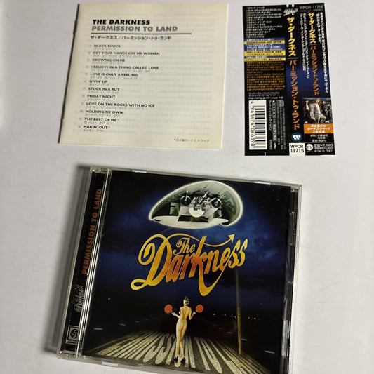 The Darkness – Permission To Land (CD, 2003) Japan obi  WPCR-11715