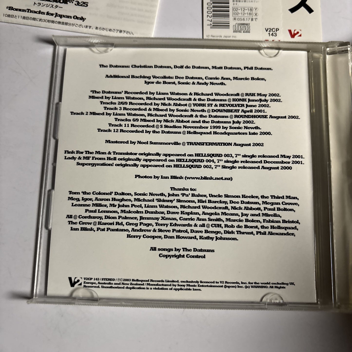 The Datsuns – The Datsuns (CD, 2002) Japan obi V2CP 143