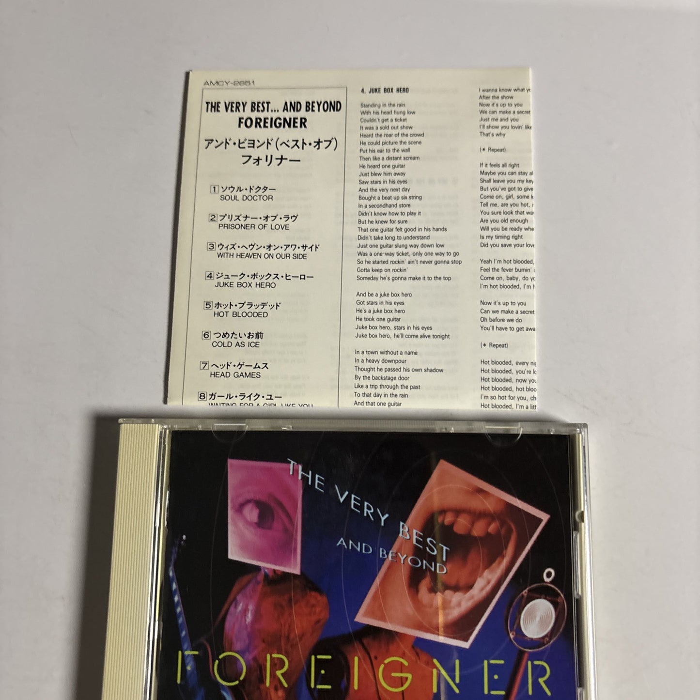 Foreigner – The Very Best...And Beyond (CD, 1998) Japan AMCY-2651