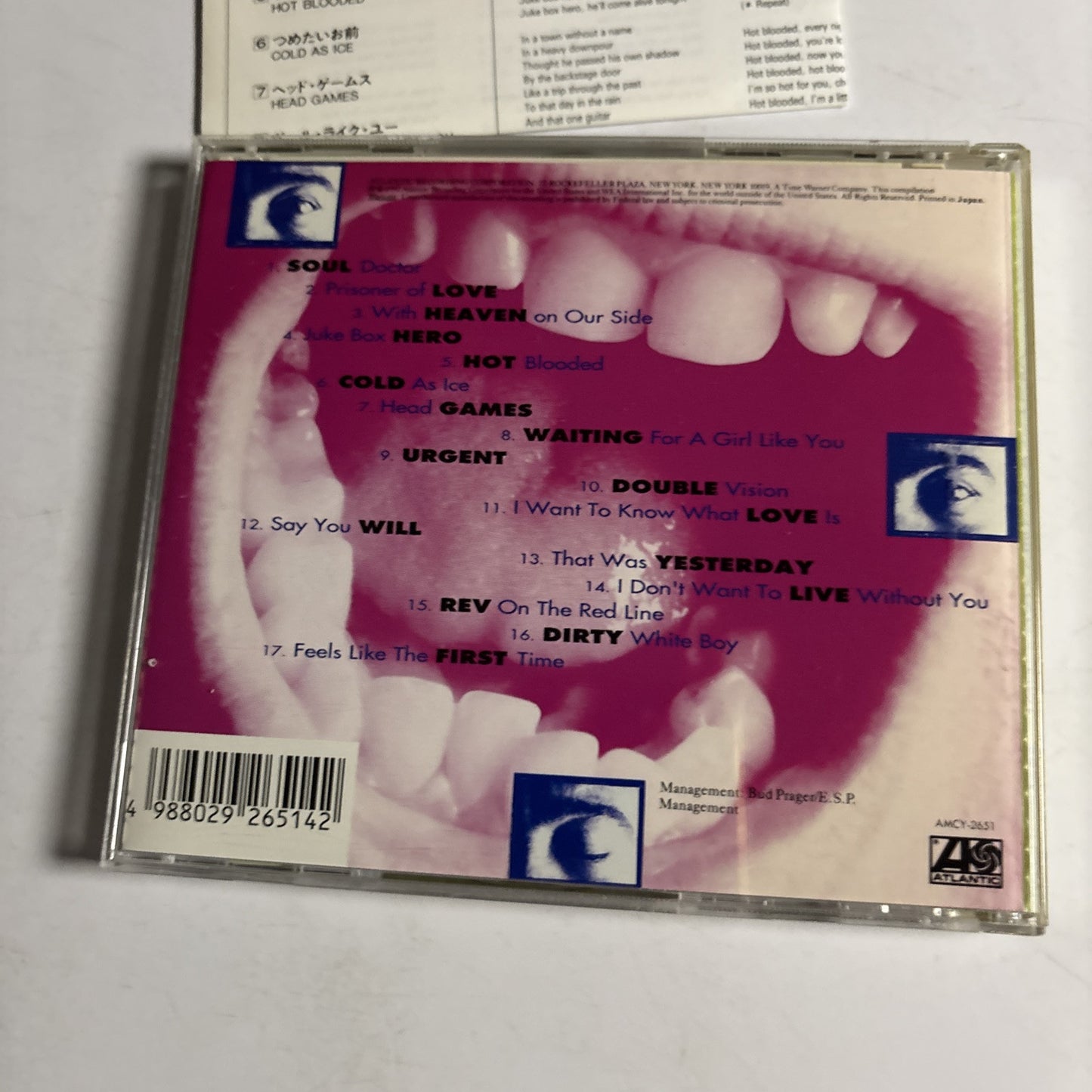 Foreigner – The Very Best...And Beyond (CD, 1998) Japan AMCY-2651