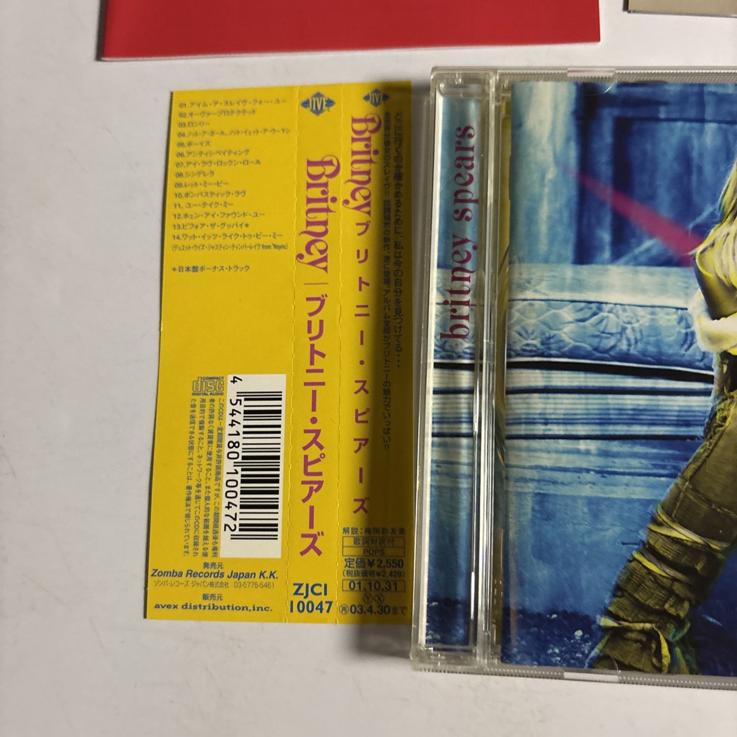 Britney Spears – Britney (CD, 2001) Japan Bonus Track, obi ZJCI-10047