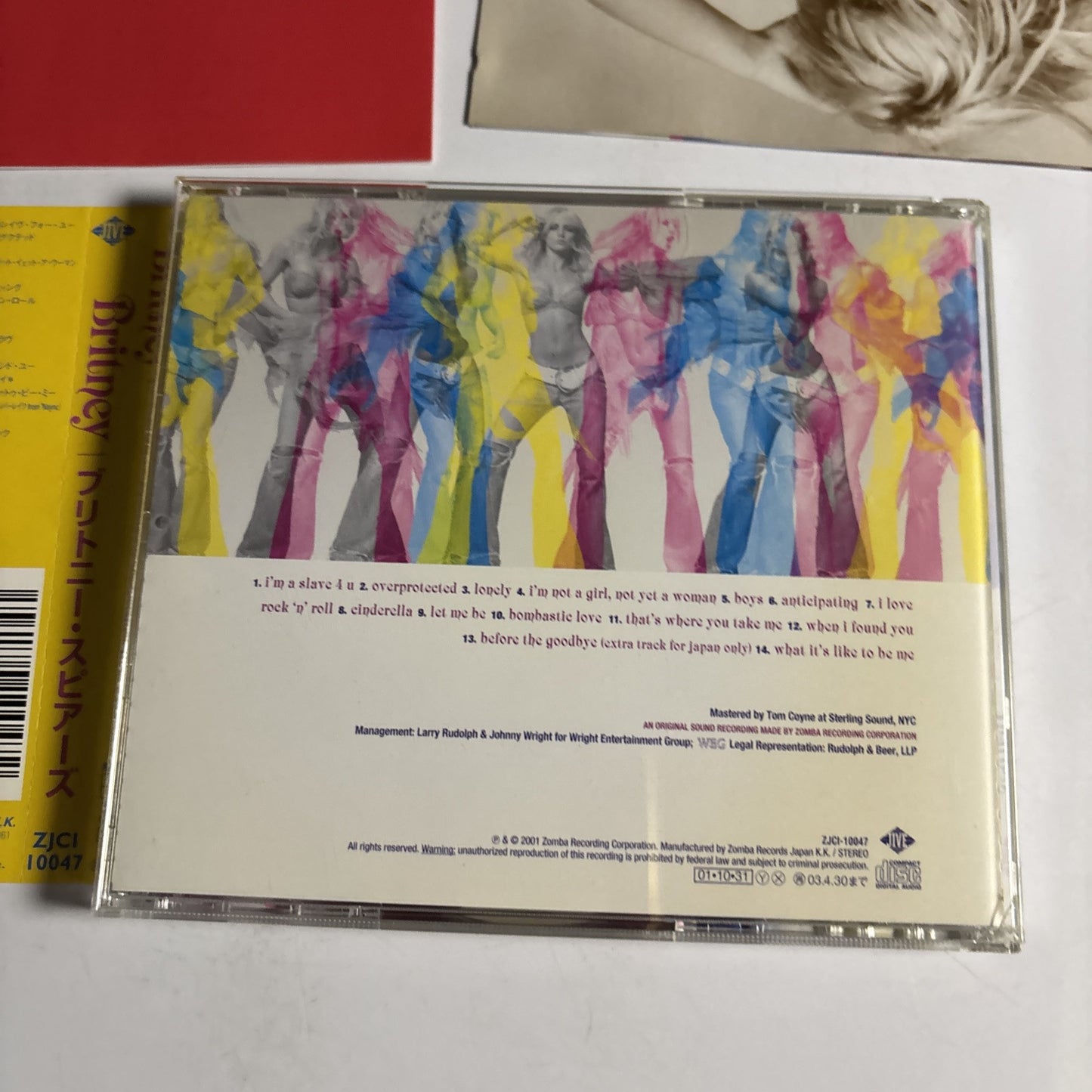 Britney Spears – Britney (CD, 2001) Japan Bonus Track, obi ZJCI-10047