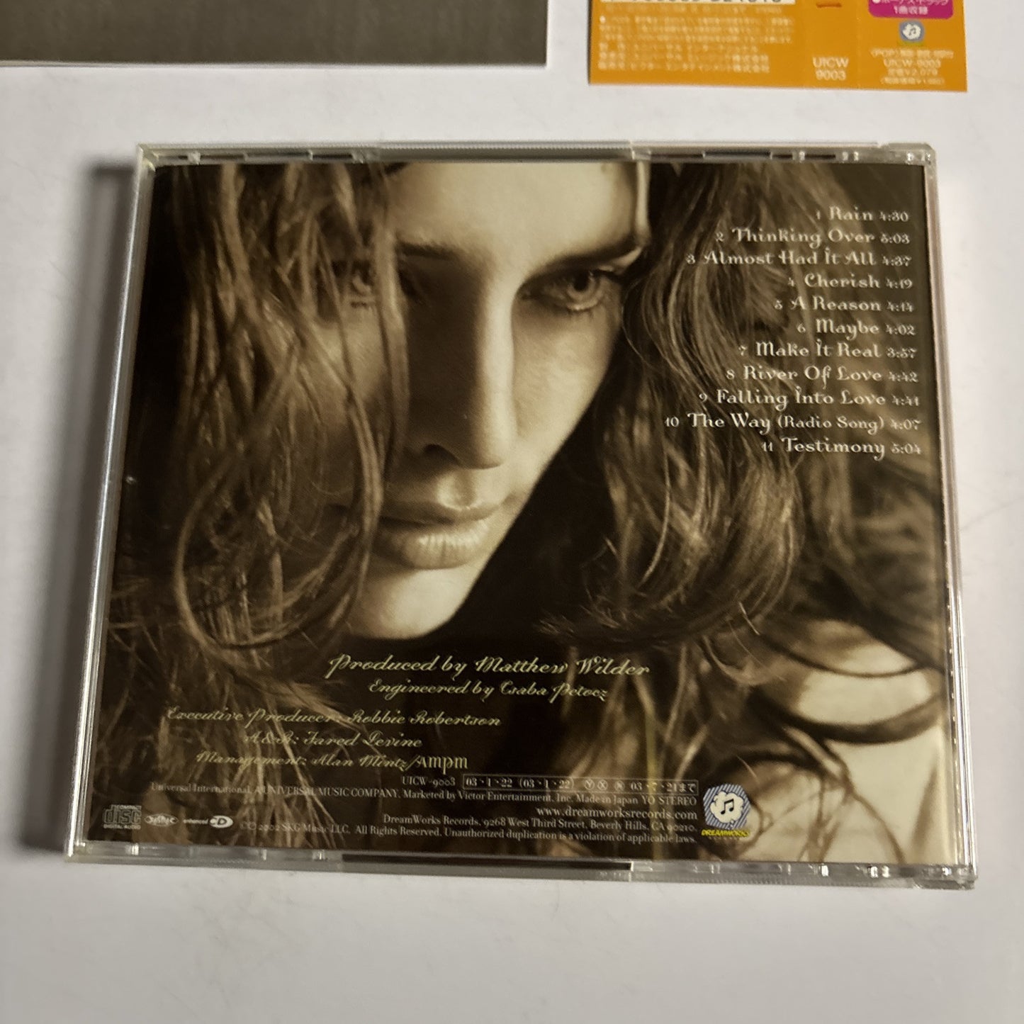 Dana Glover – Testimony (CD, 2003) Japan Bonus Track, obi UICW-9003