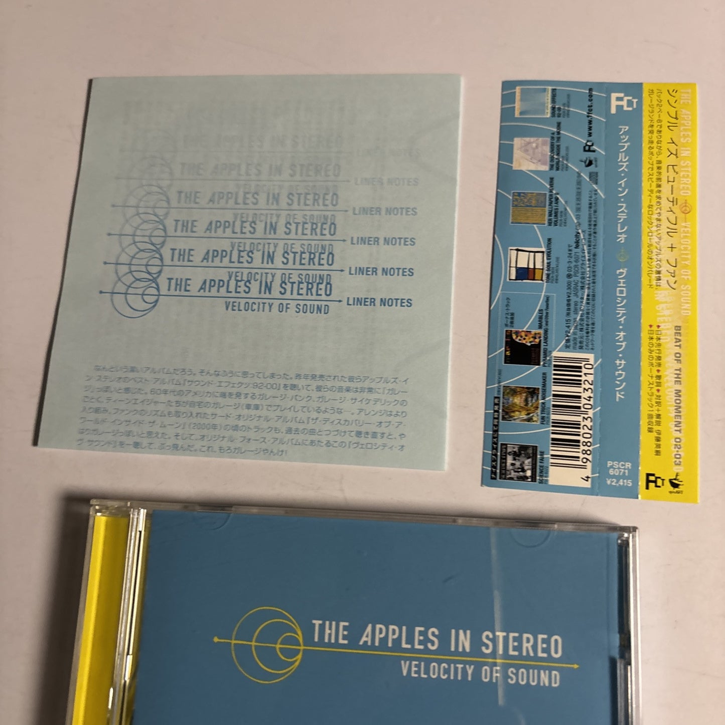 The Apples In Stereo – Velocity Of Sound (CD, 2002) Japan Bonus Track obi