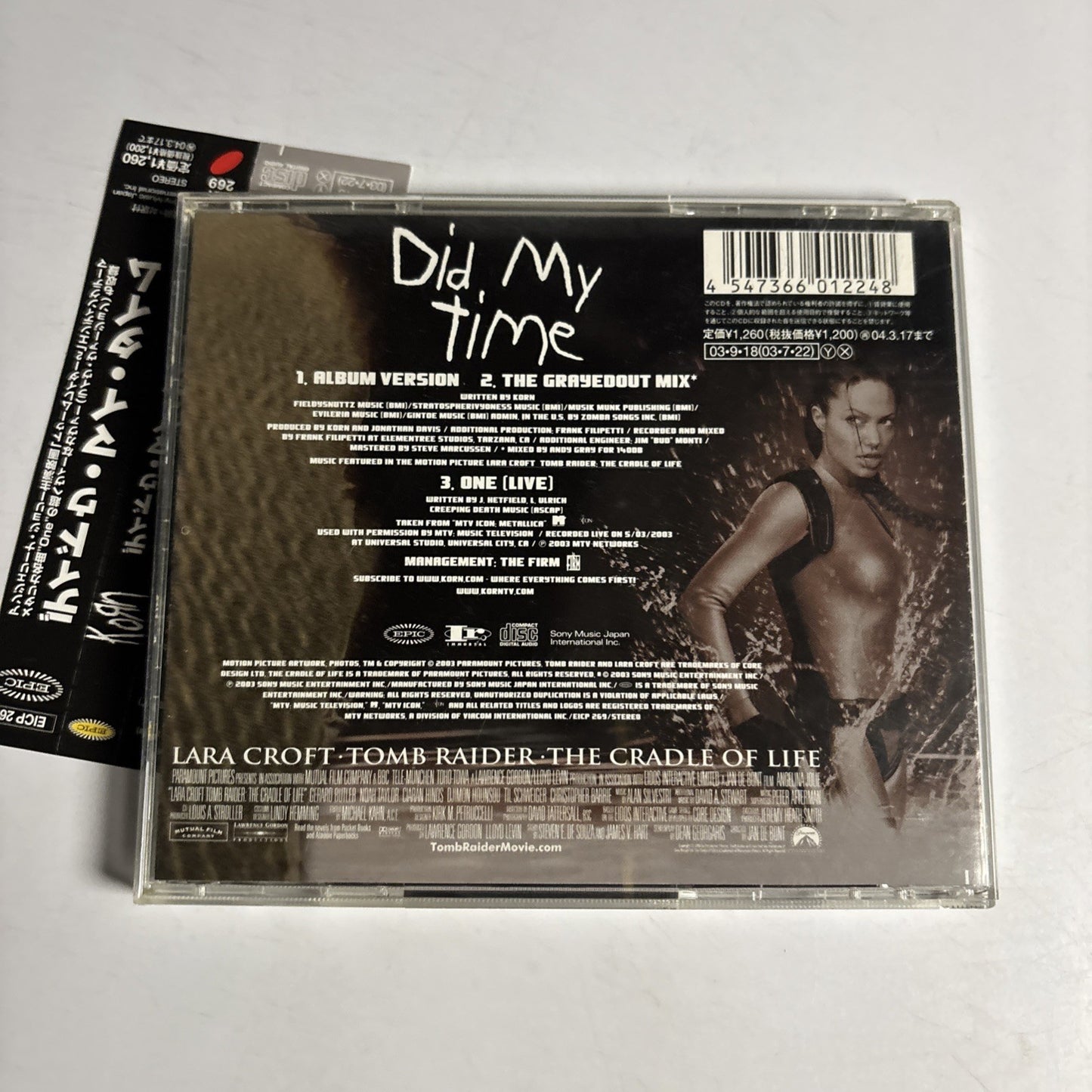 Korn – Did My Time (CD, 2003) Japan obi EICP 269