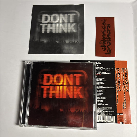 The Chemical Brothers Don't Think Live At Fuji Rock Festival CD DVD Japan Obi